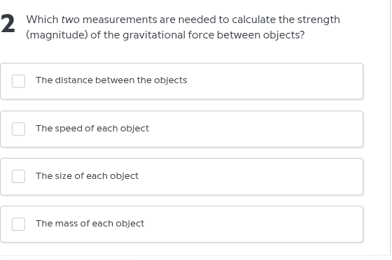 2 which two measurements are needed to calculate the strength (magnitud…