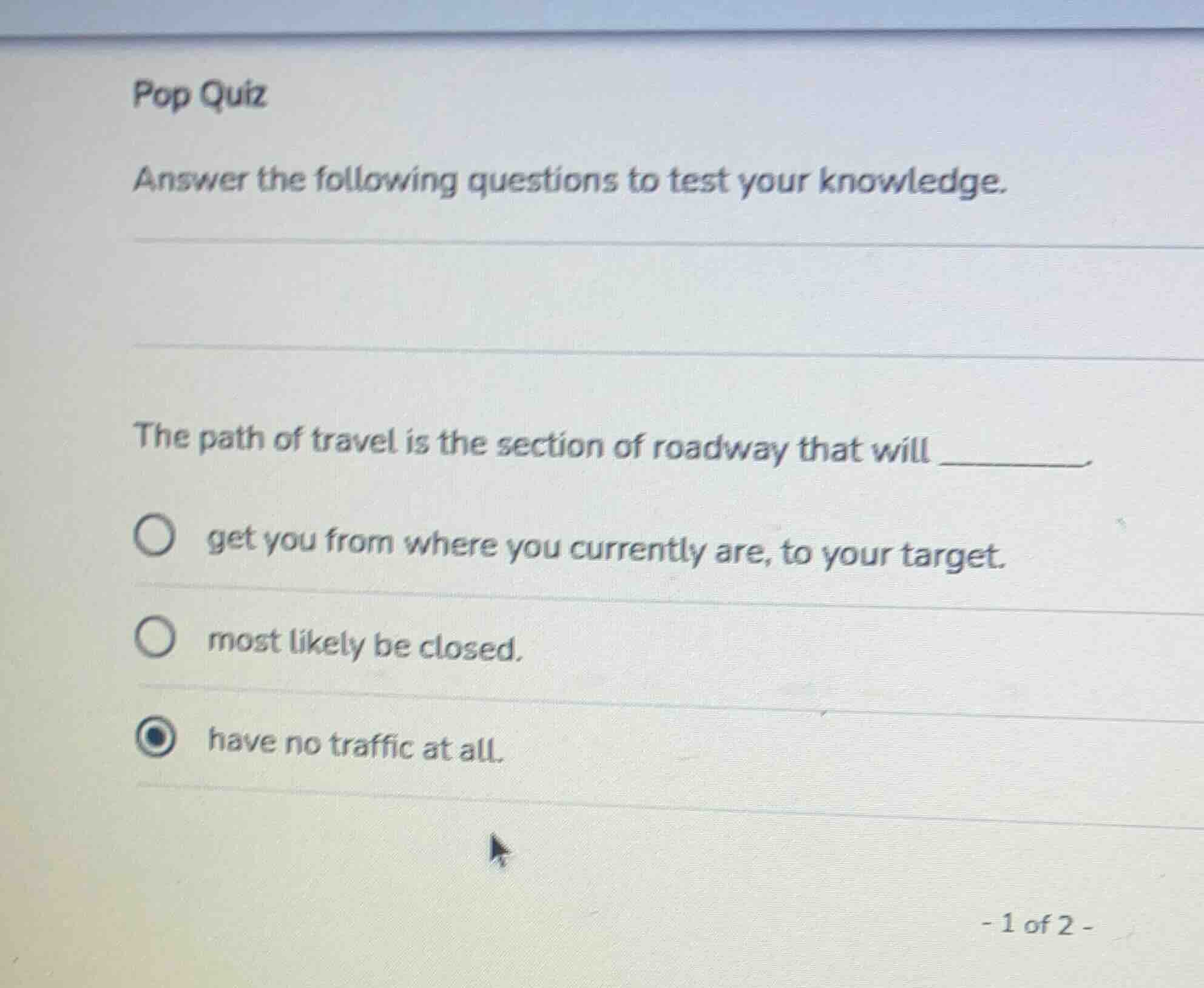 pop quiz answer the following questions to test your knowledge. the pat…