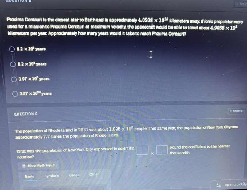 proxima centauri is the closest star to earth and is approximately $4.0…