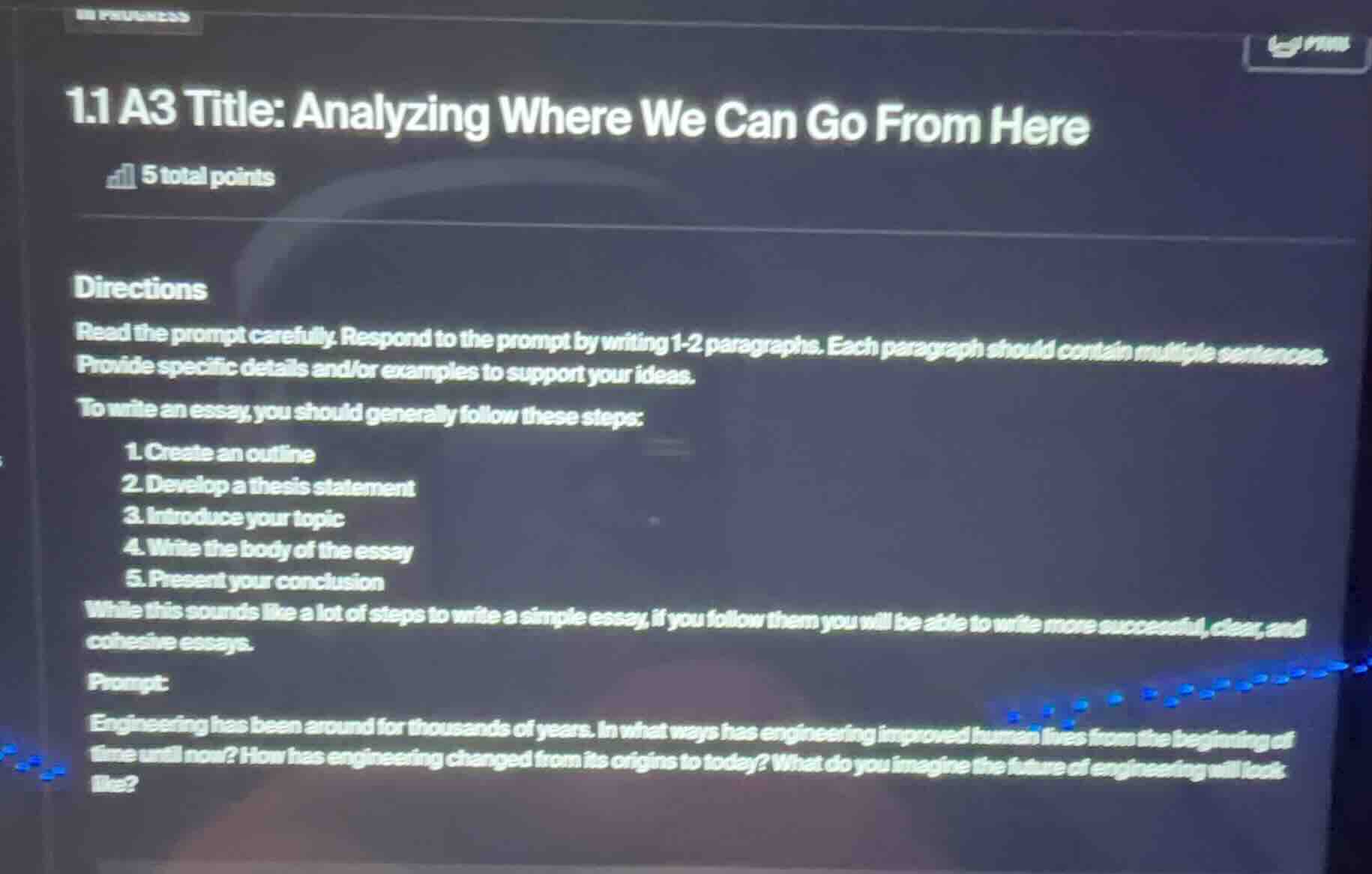 1.1 a3 title: analyzing where we can go from here 5 total points direct…