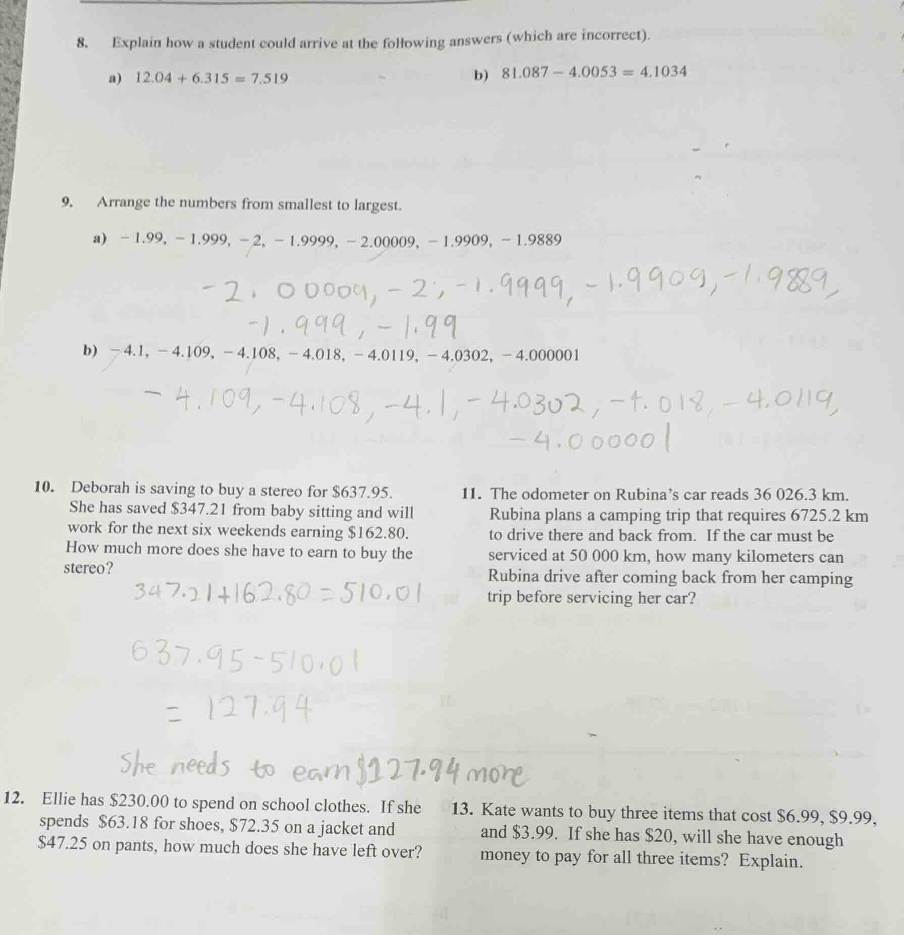 8. explain how a student could arrive at the following answers (which a…
