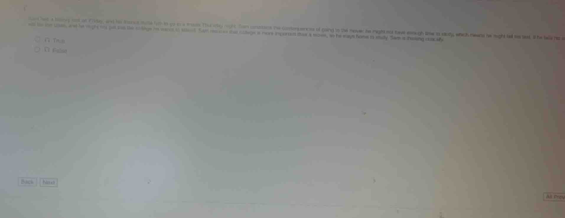 sam has a history test on friday, and his friends invite him to go to a…