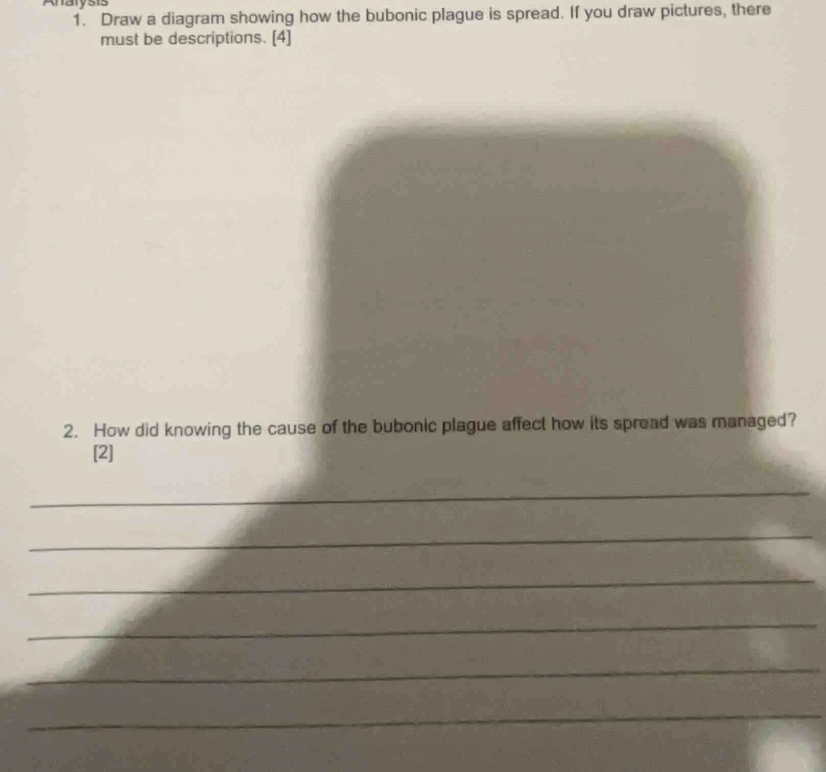 1. draw a diagram showing how the bubonic plague is spread. if you draw…