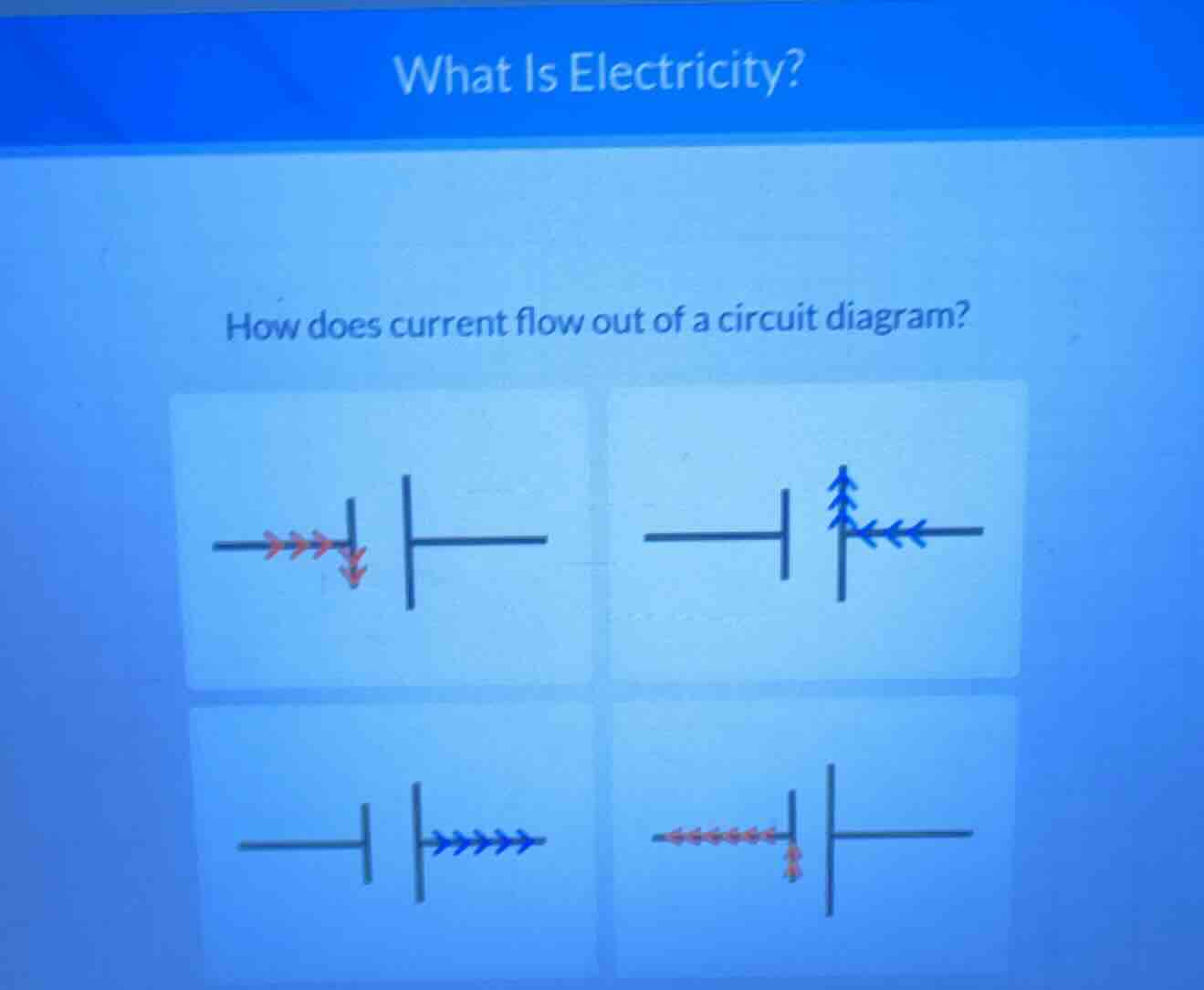 what is electricity? how does current flow out of a circuit diagram?