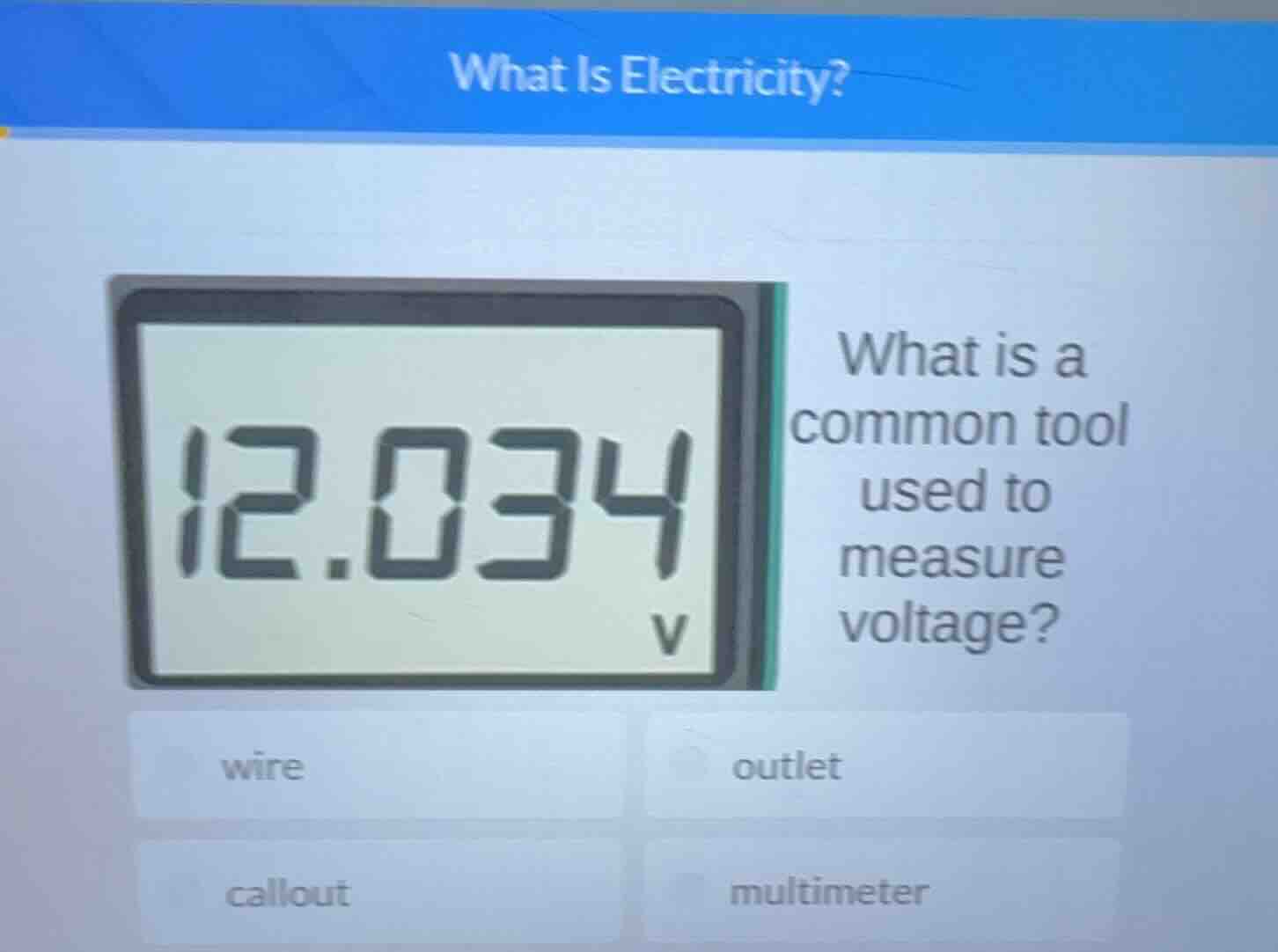 what is electricity? what is a common tool used to measure voltage? wir…