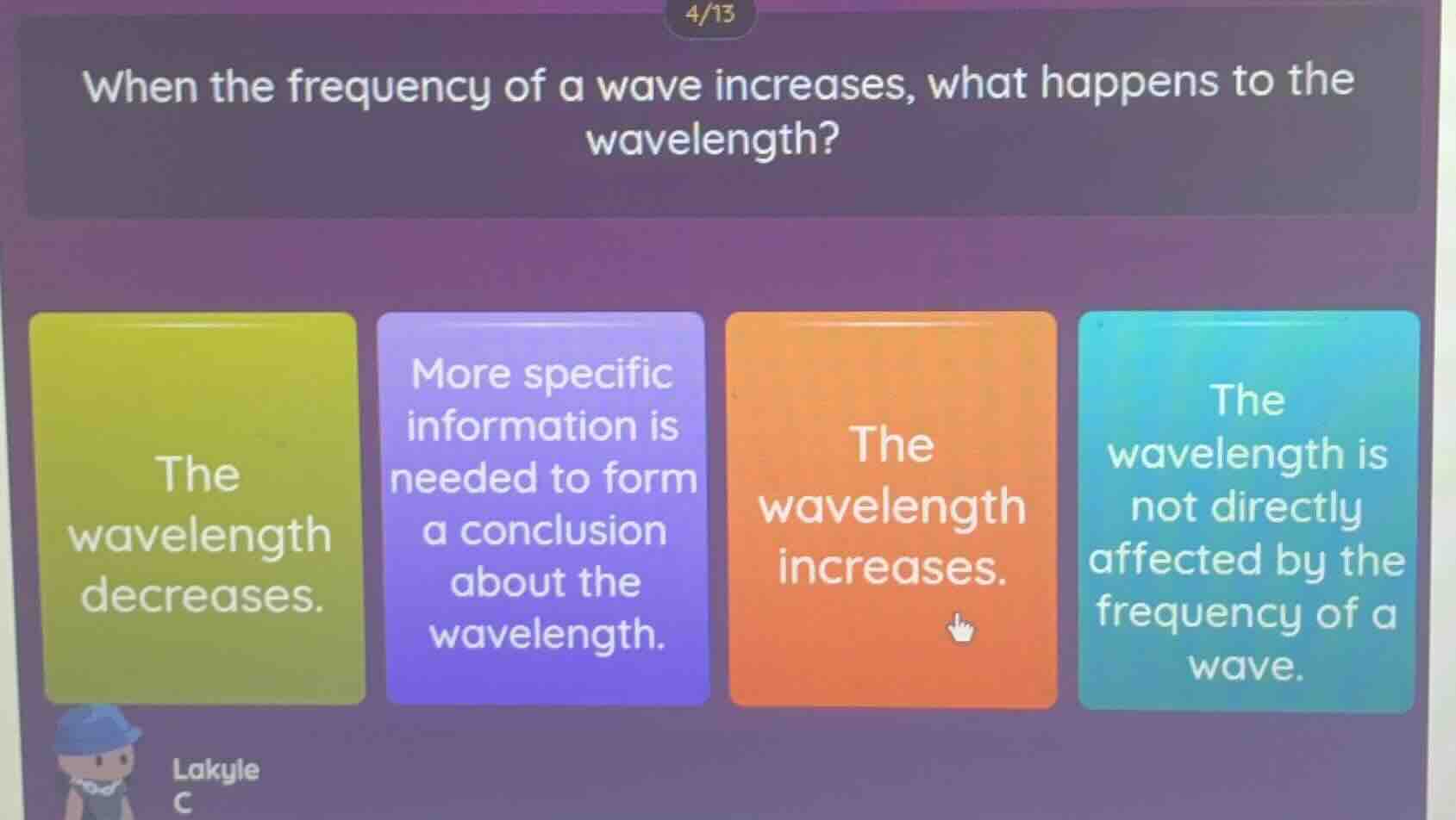 when the frequency of a wave increases, what happens to the wavelength?…