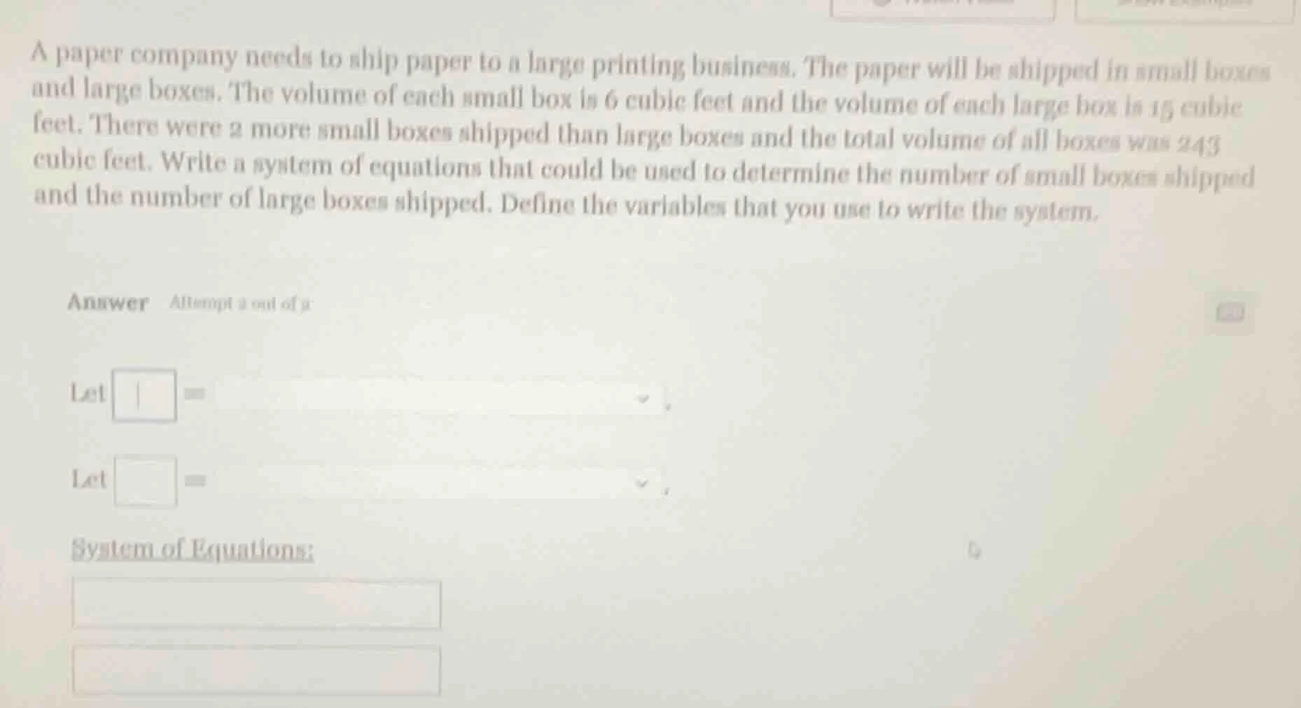 a paper company needs to ship paper to a large printing business. the p…