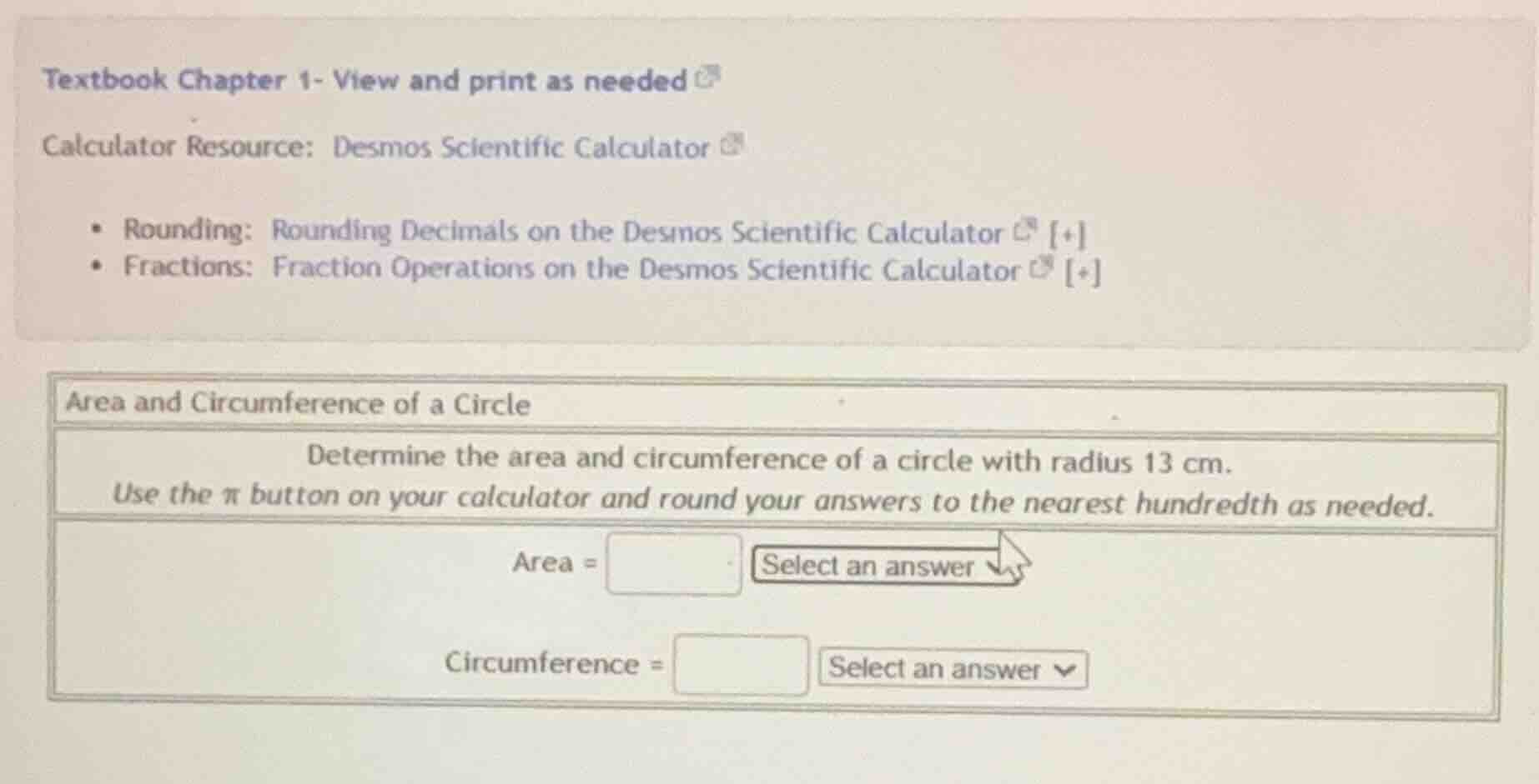 textbook chapter 1- view and print as neededcalculator resource: desmos…