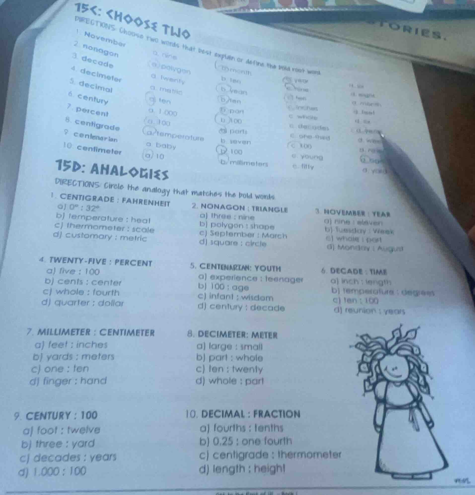 15c: choose two directions: choose two words that best explain or defin…