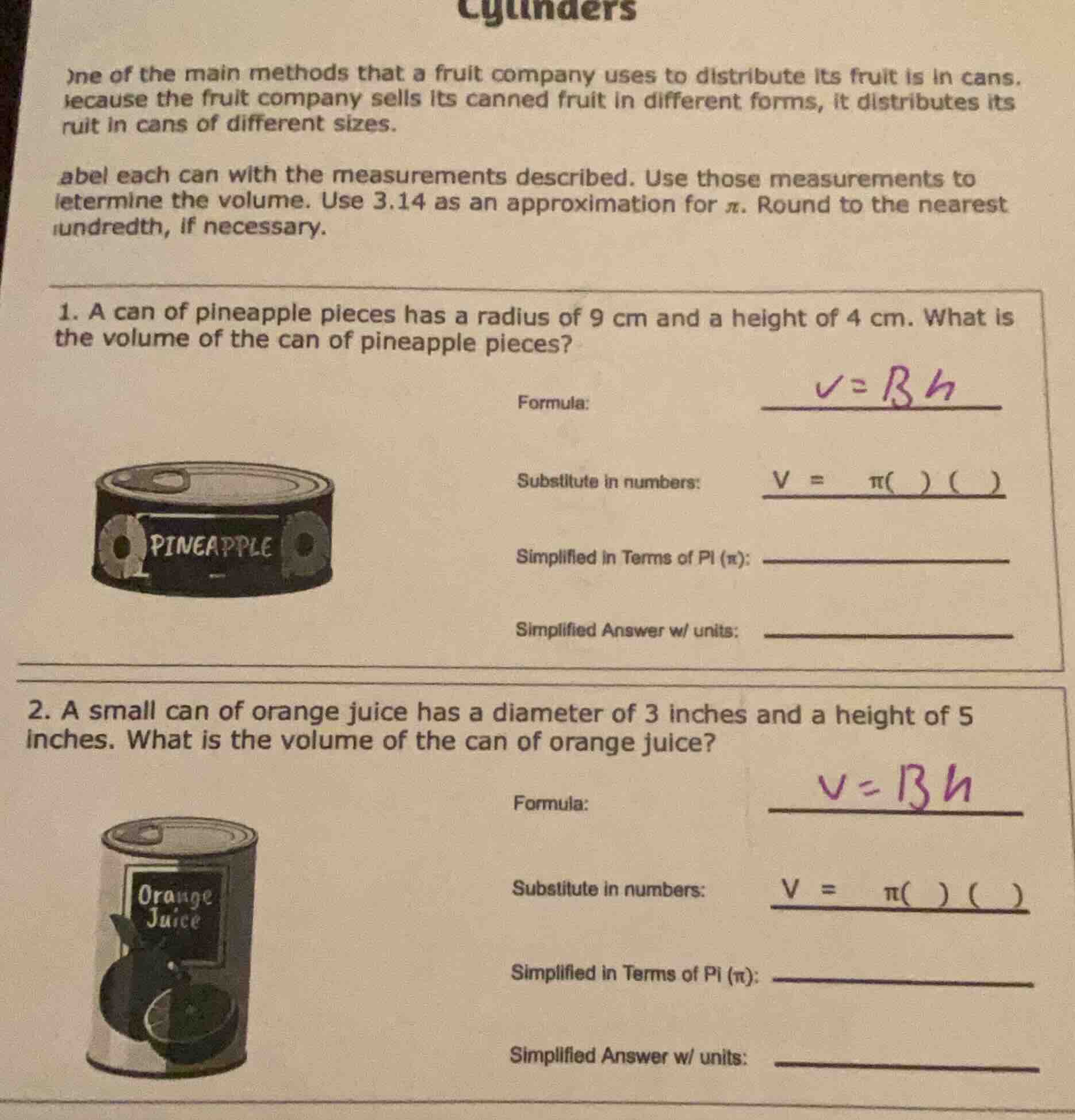 cylinders one of the main methods that a fruit company uses to distribu…