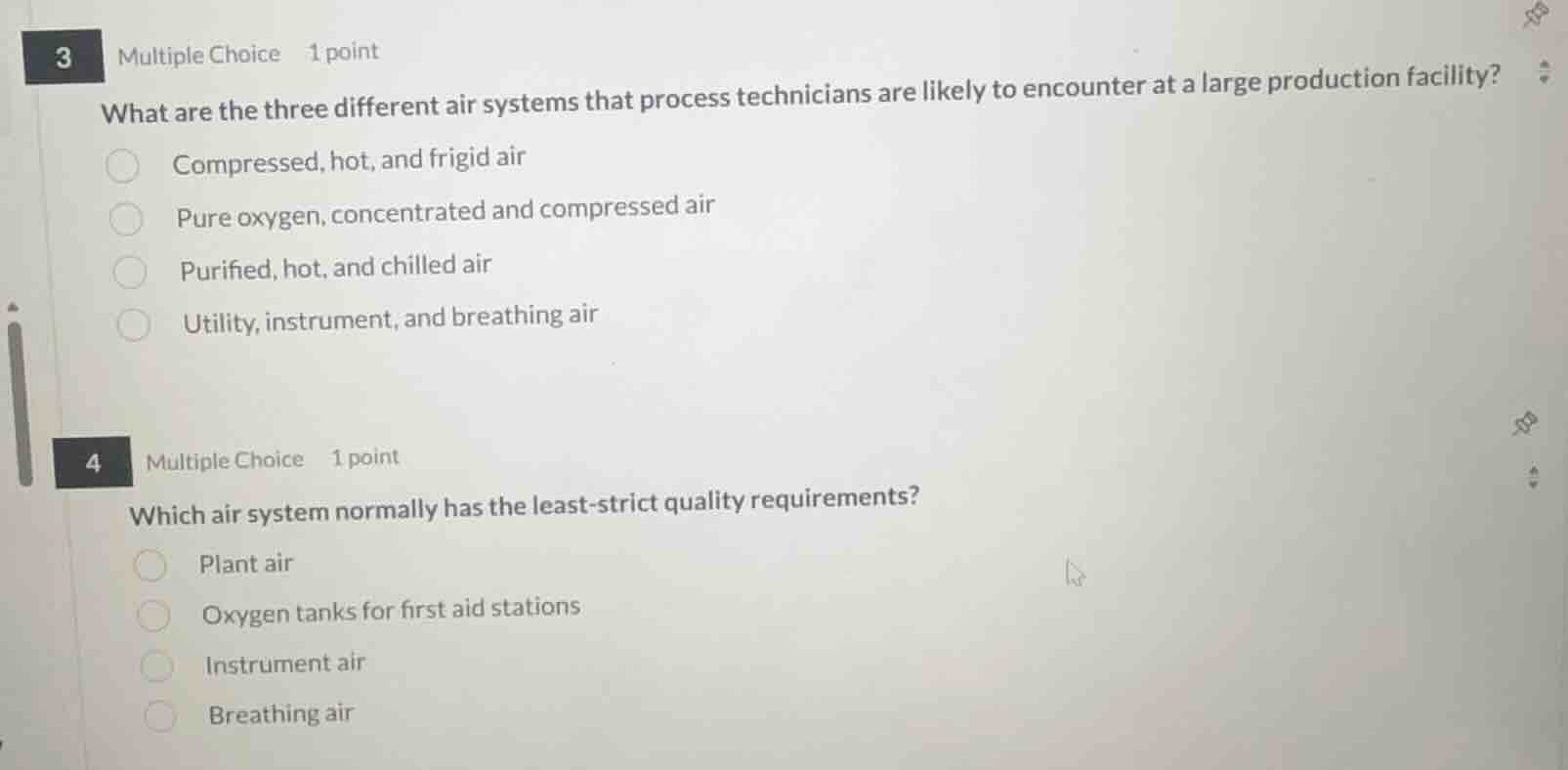 3 multiple choice 1 point what are the three different air systems that…
