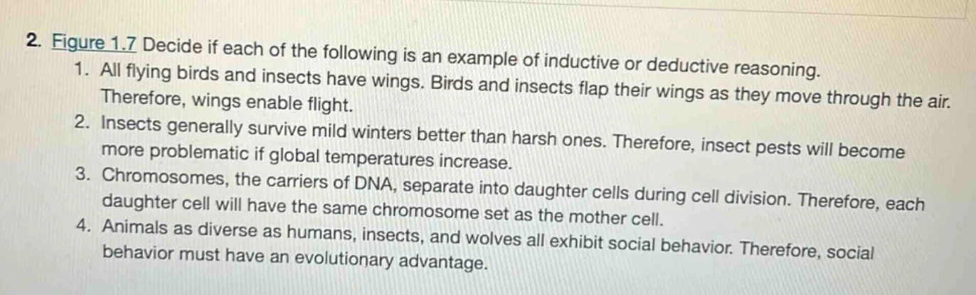 2. figure 1.7 decide if each of the following is an example of inductiv…