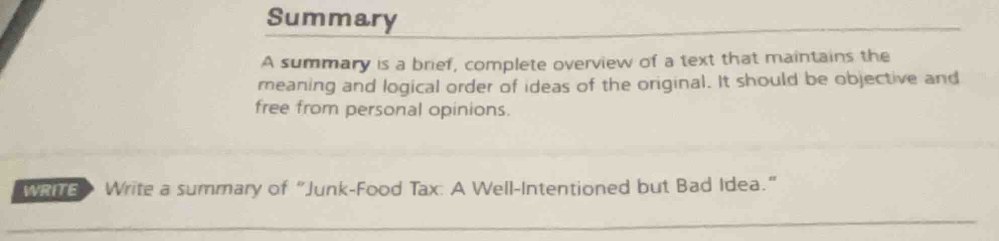 summary a summary is a brief, complete overview of a text that maintain…