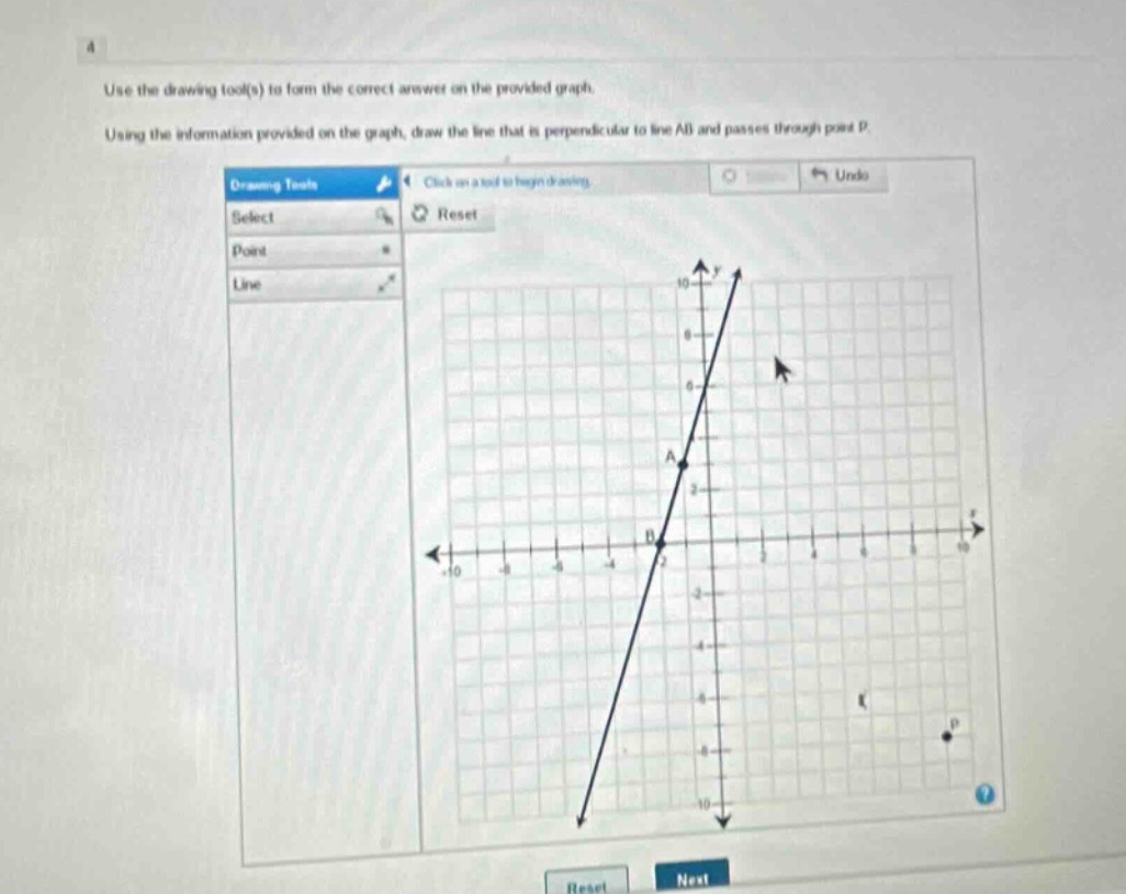 4 use the drawing tool(s) to form the correct answer on the provided gr…
