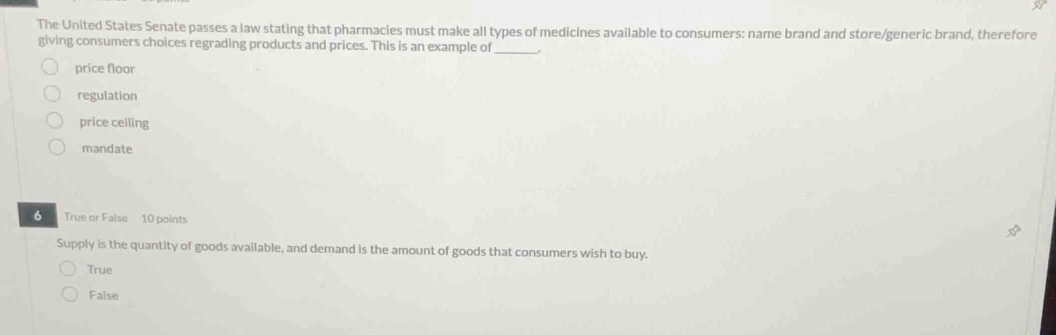 the united states senate passes a law stating that pharmacies must make…