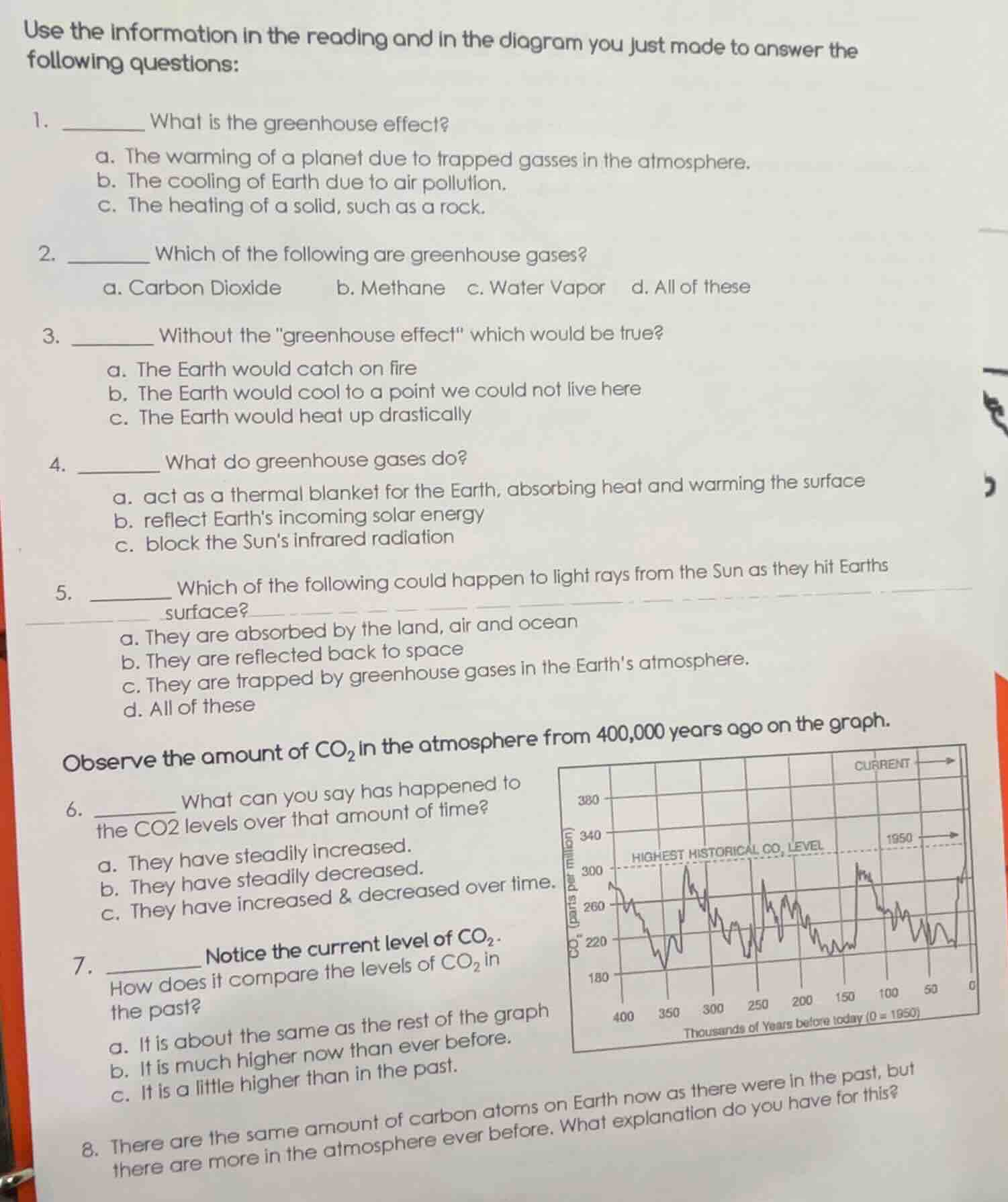use the information in the reading and in the diagram you just made to …