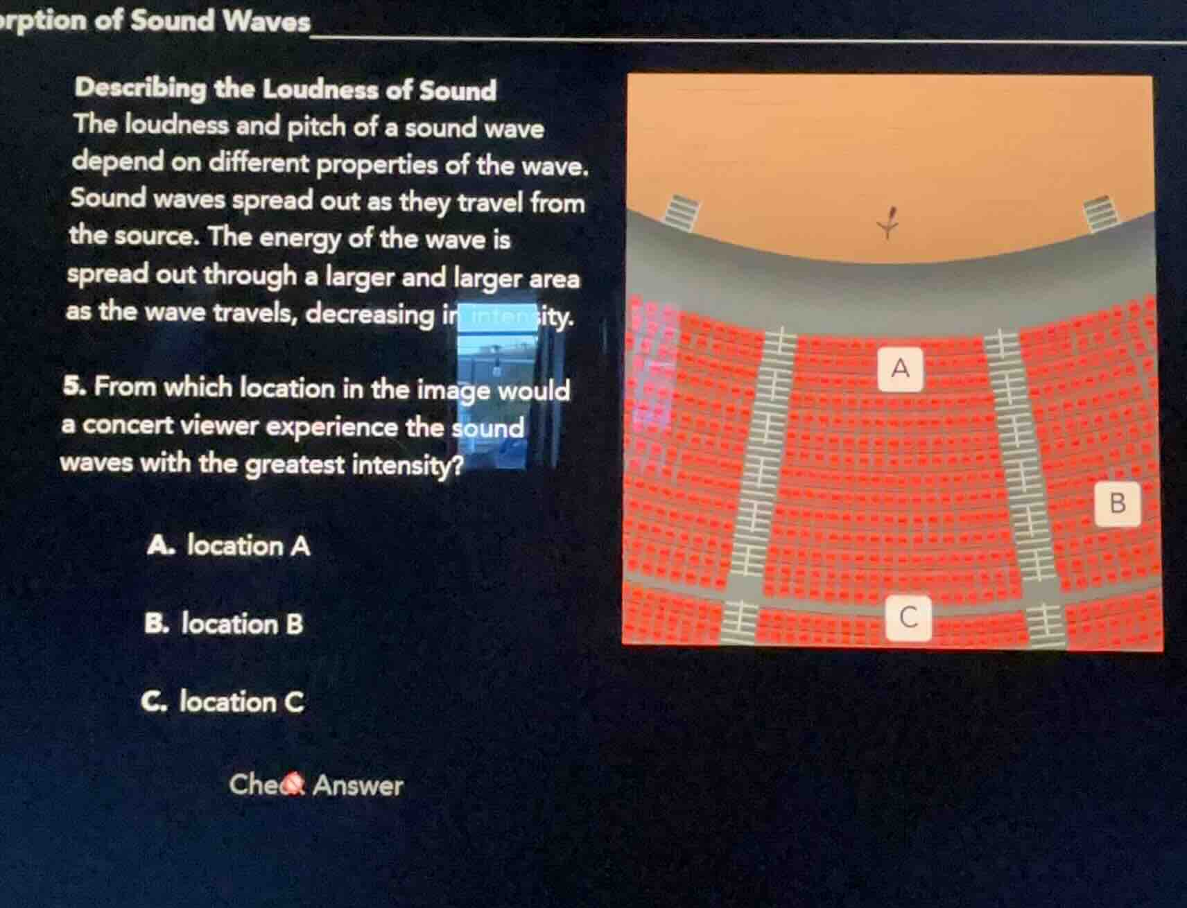 rption of sound waves describing the loudness of sound the loudness and…