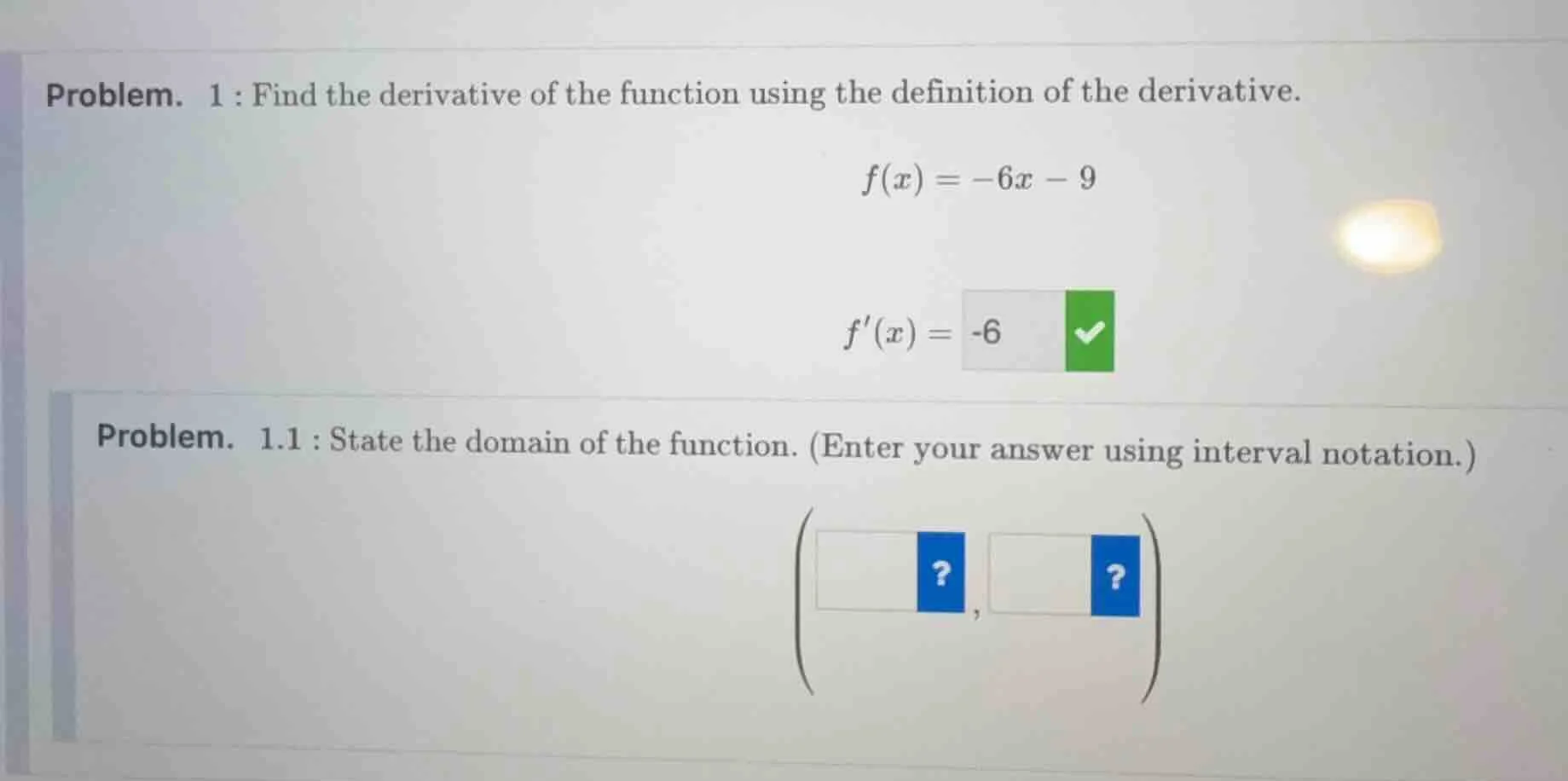 problem. 1 : find the derivative of the function using the definition o…