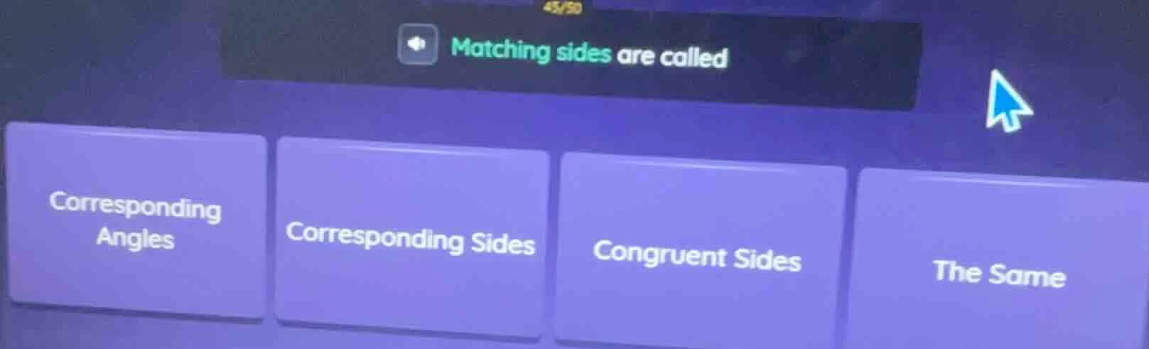 matching sides are called options: corresponding angles, corresponding …