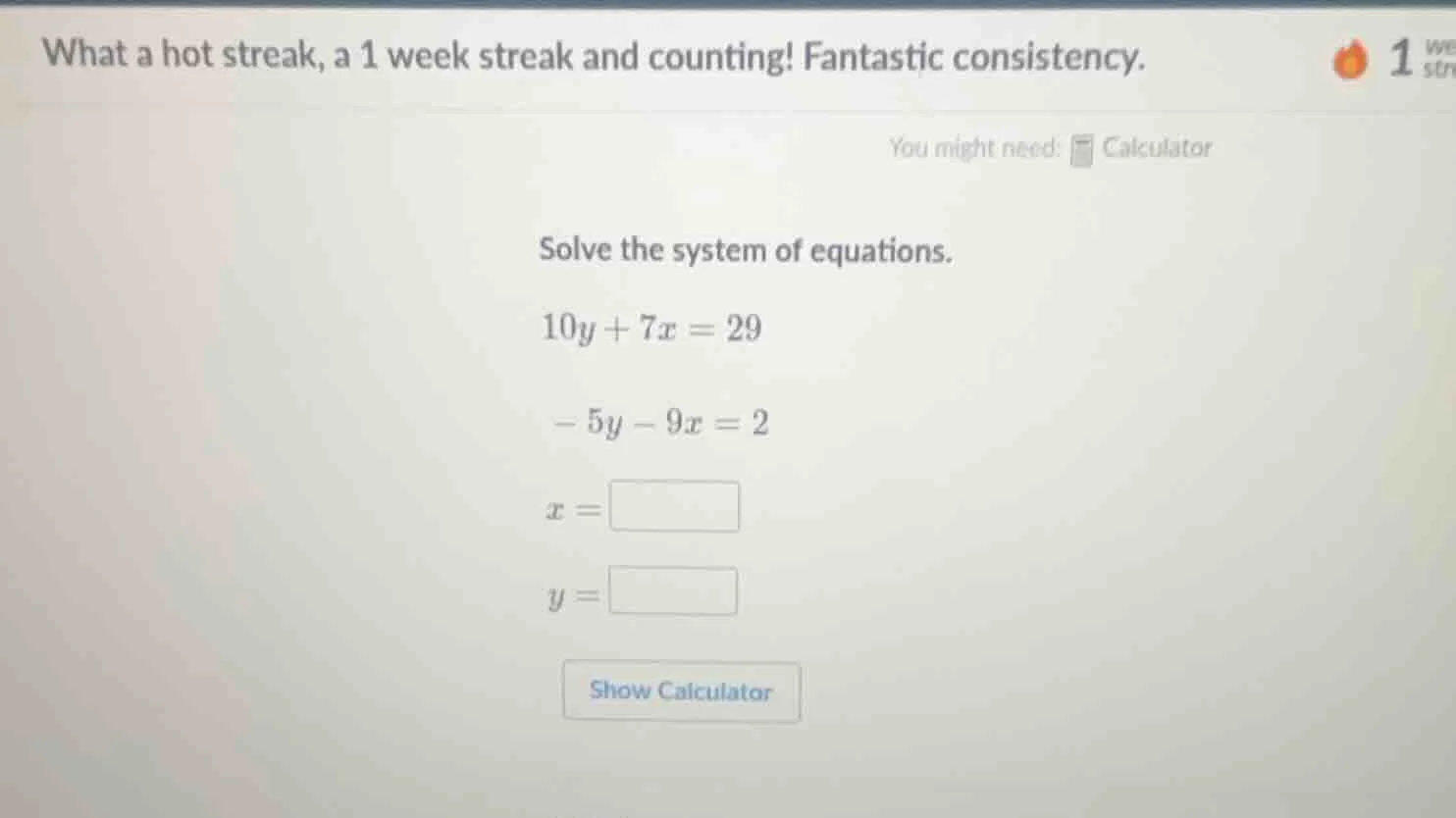 what a hot streak, a 1 week streak and counting! fantastic consistency.…