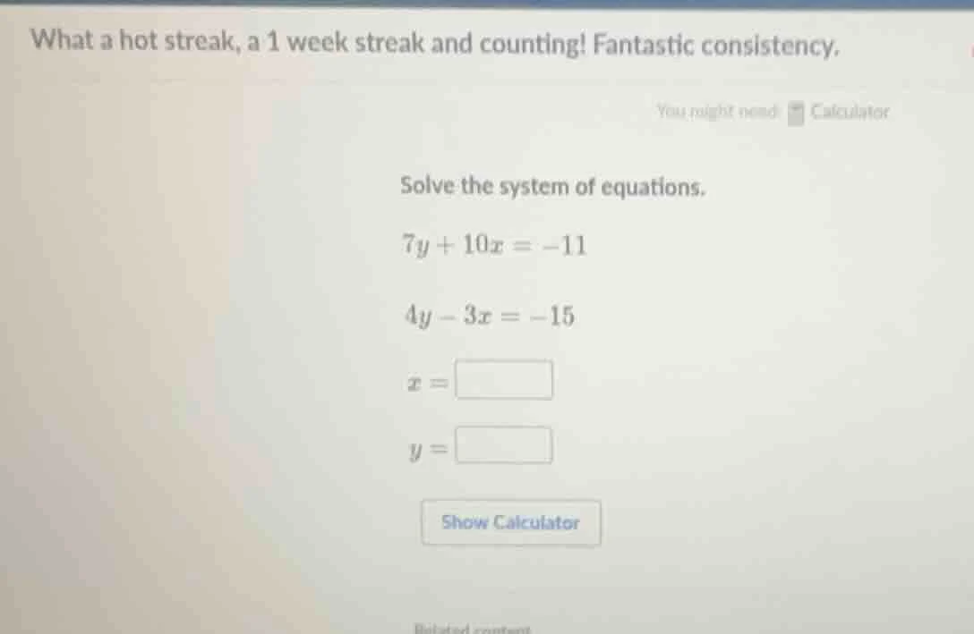 what a hot streak, a 1 week streak and counting! fantastic consistency.…