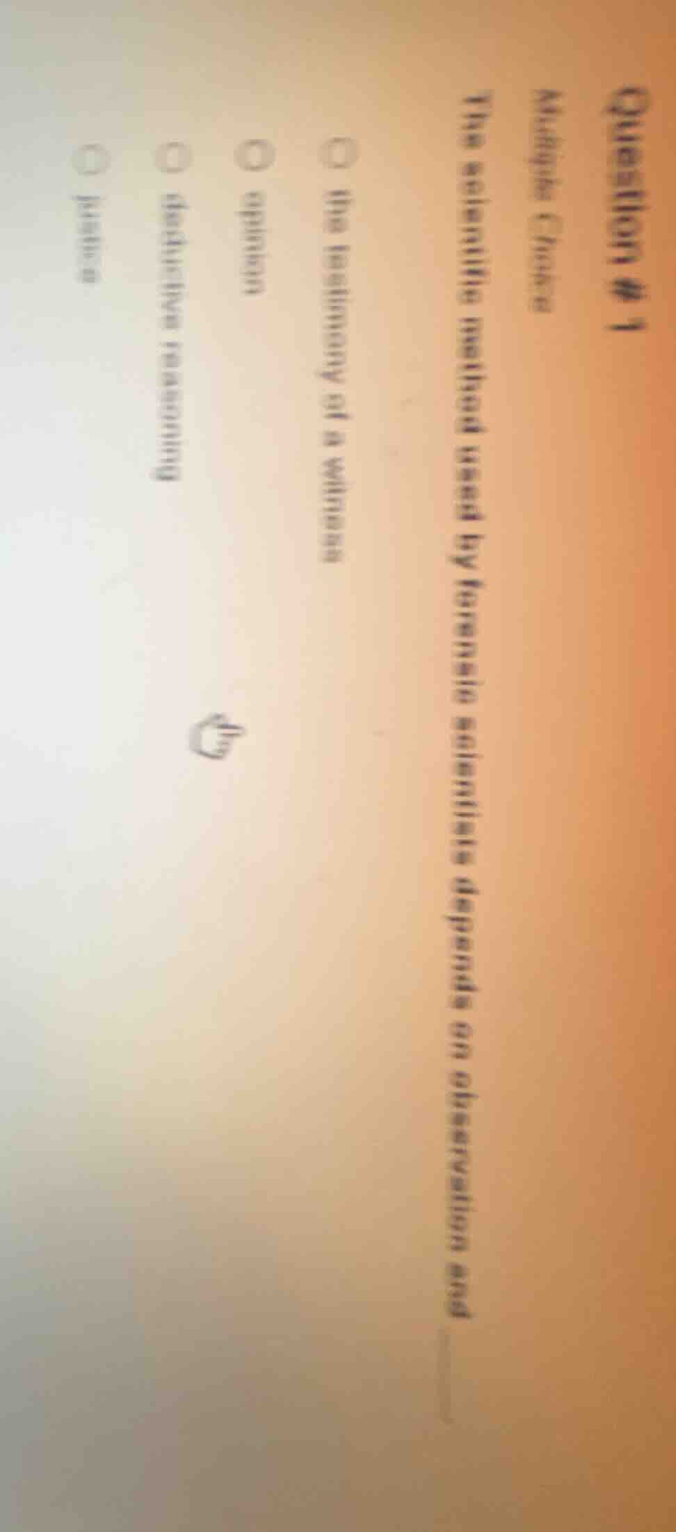 question # 1 multiple choice the scientific method used by forensic sci…