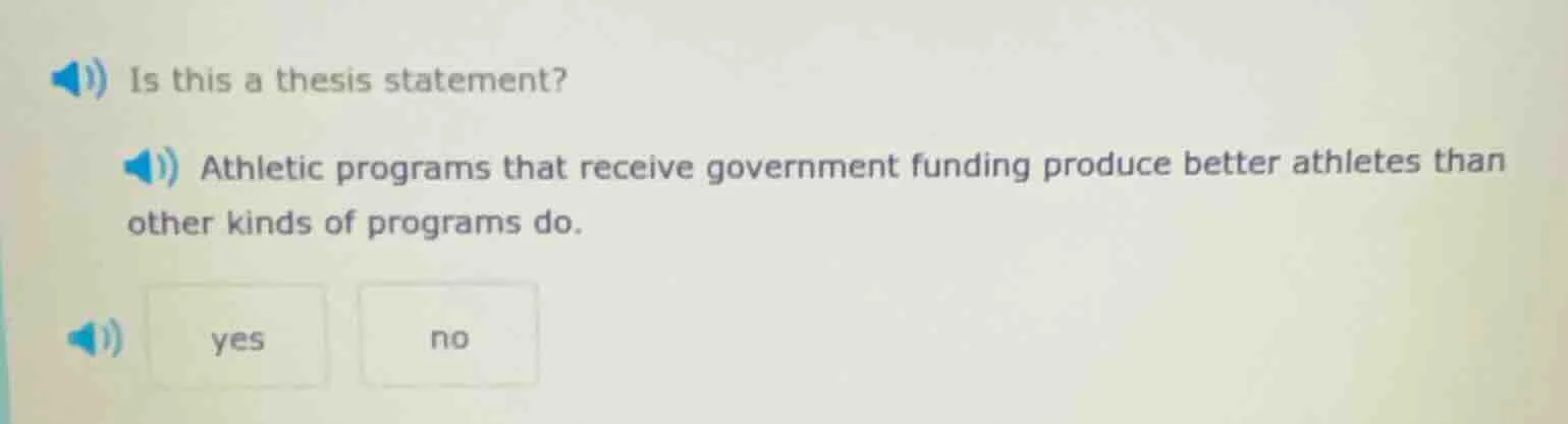is this a thesis statement? athletic programs that receive government f…