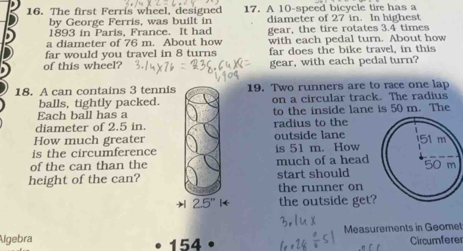 16. the first ferris wheel, designed by george ferris, was built in 189…
