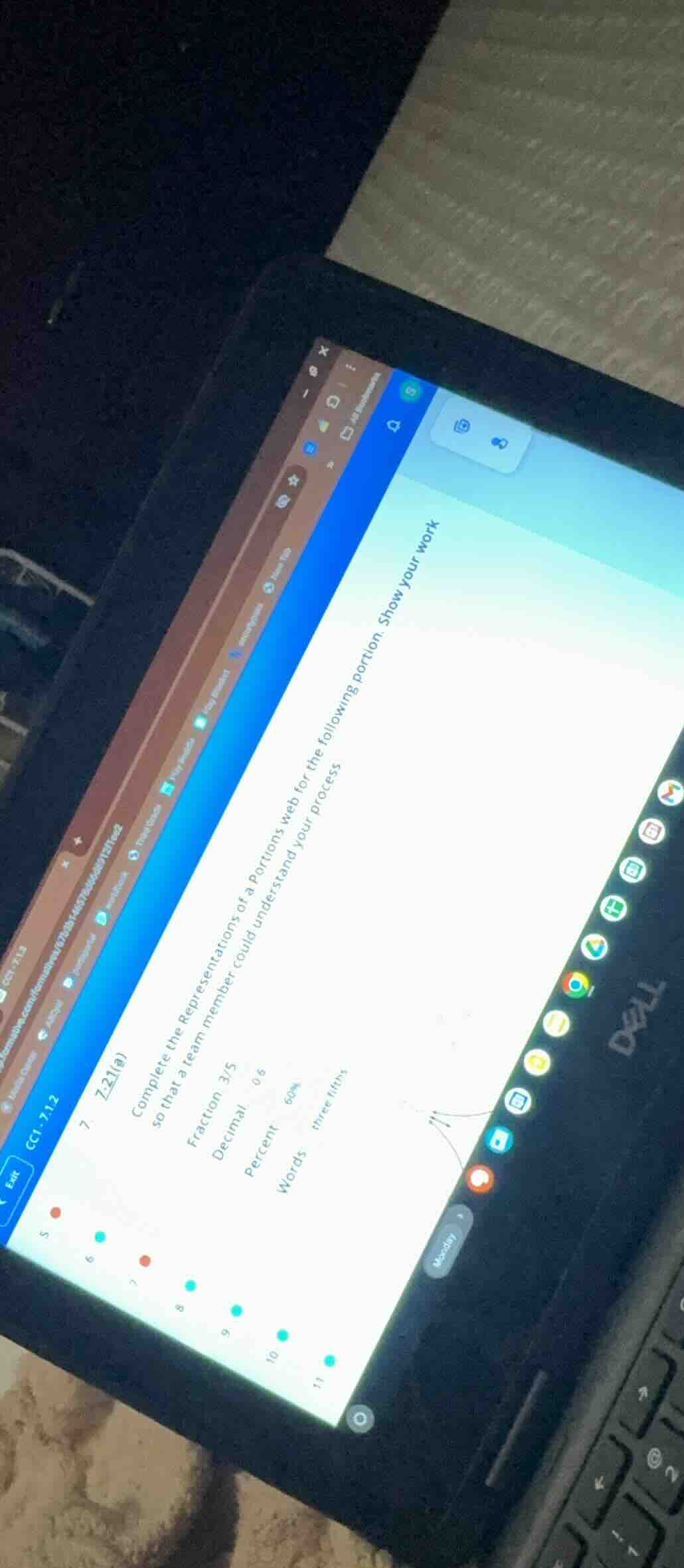 7. t.21(a) complete the representations of a portions web for the follo…