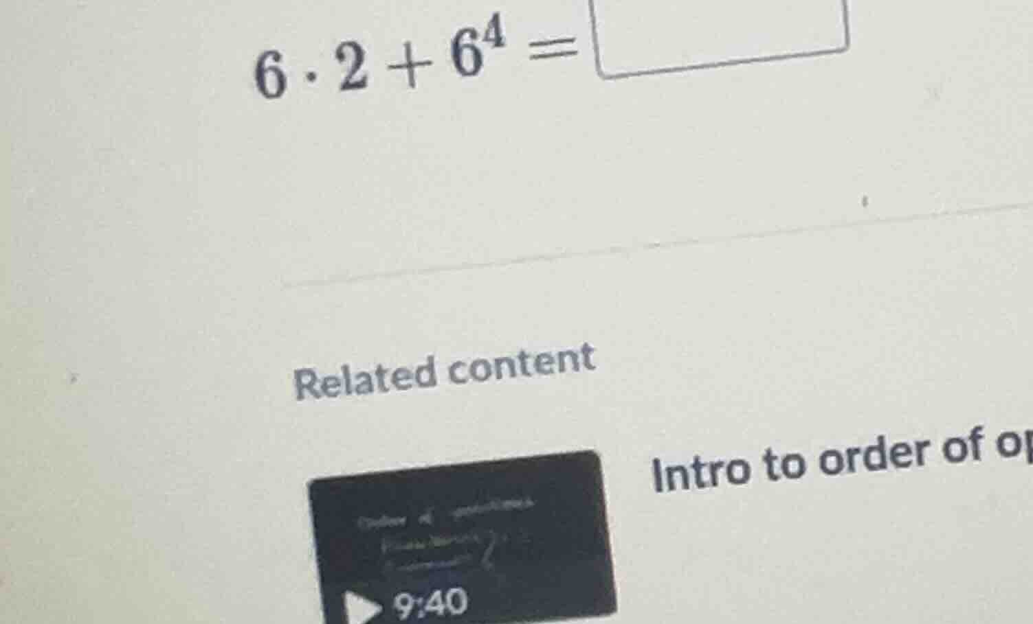 6·2 + 6⁴ =