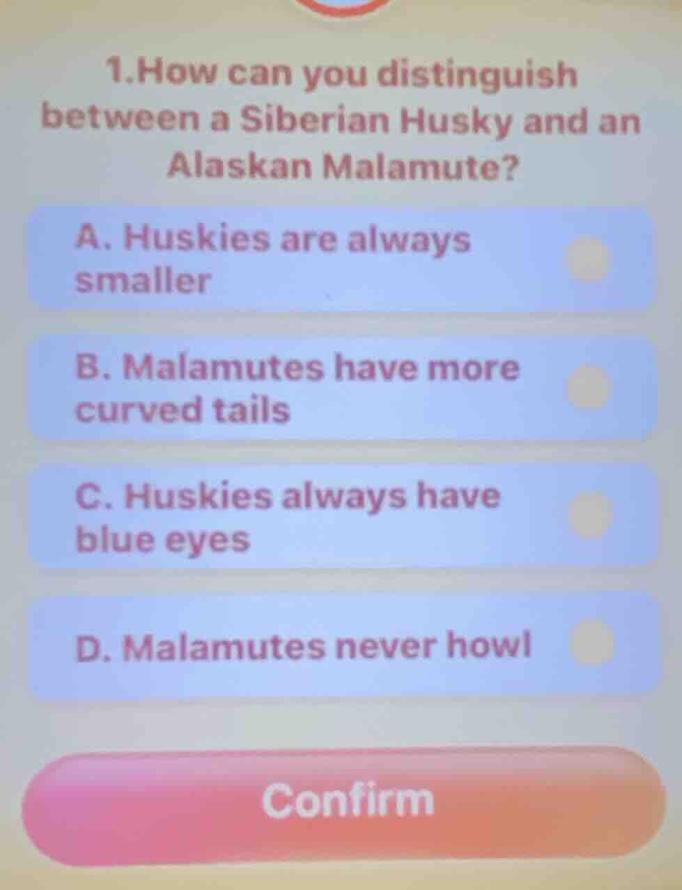 1.how can you distinguish between a siberian husky and an alaskan malam…