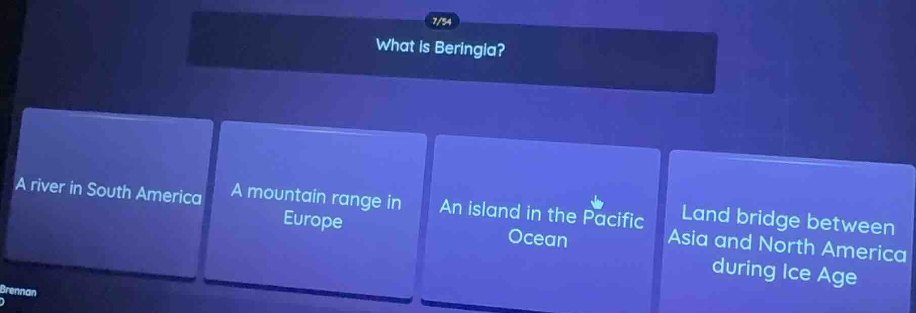 what is beringia? a river in south america; a mountain range in europe;…