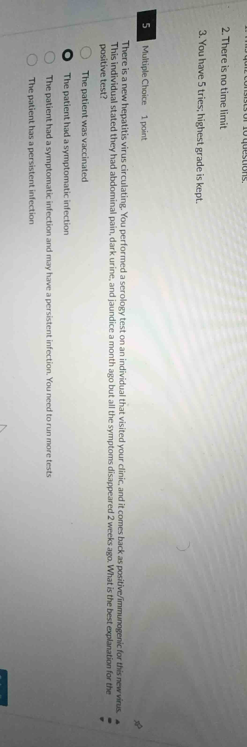 5 multiple choice 1 point there is a new hepatitis virus circulating. y…