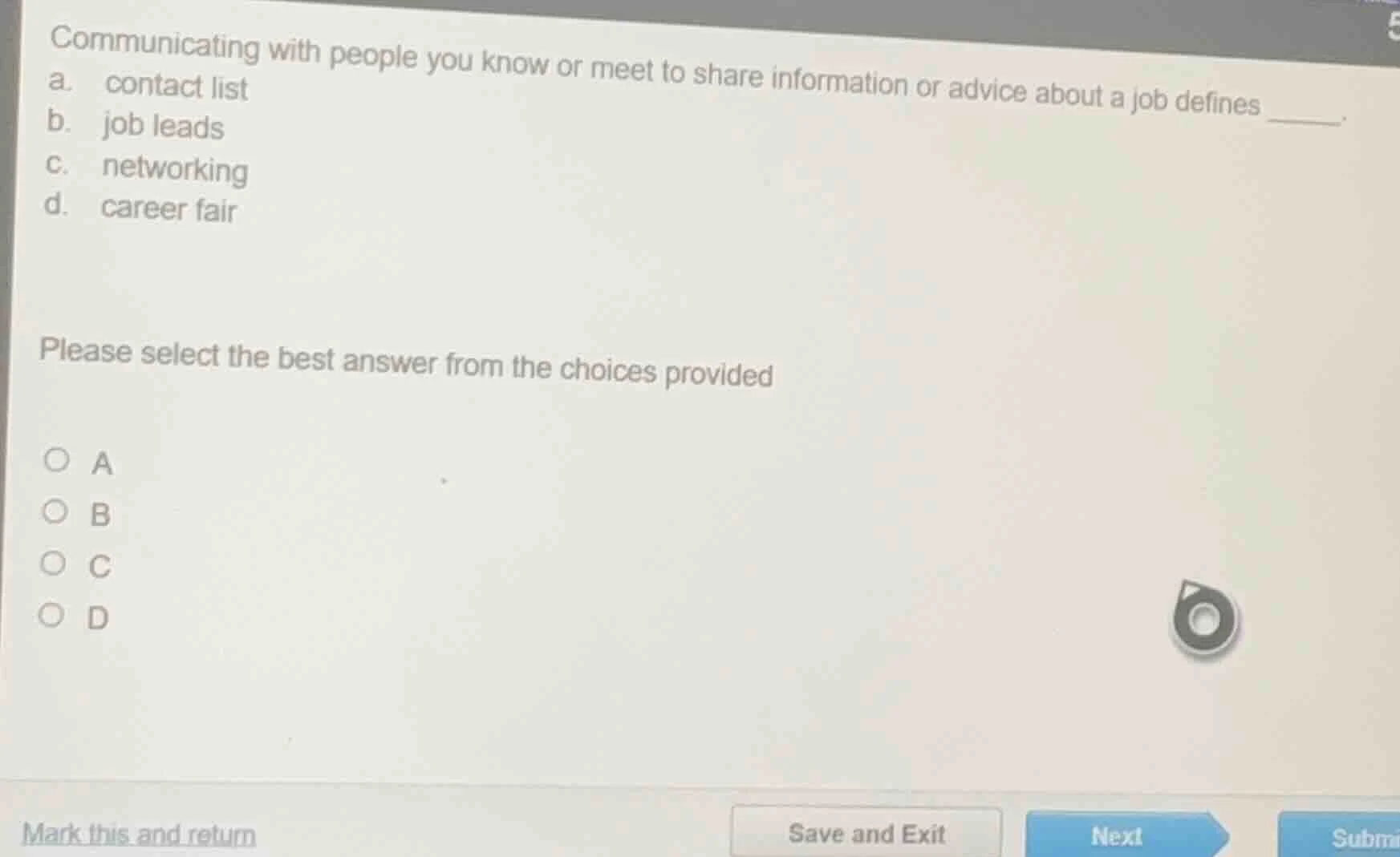communicating with people you know or meet to share information or advi…