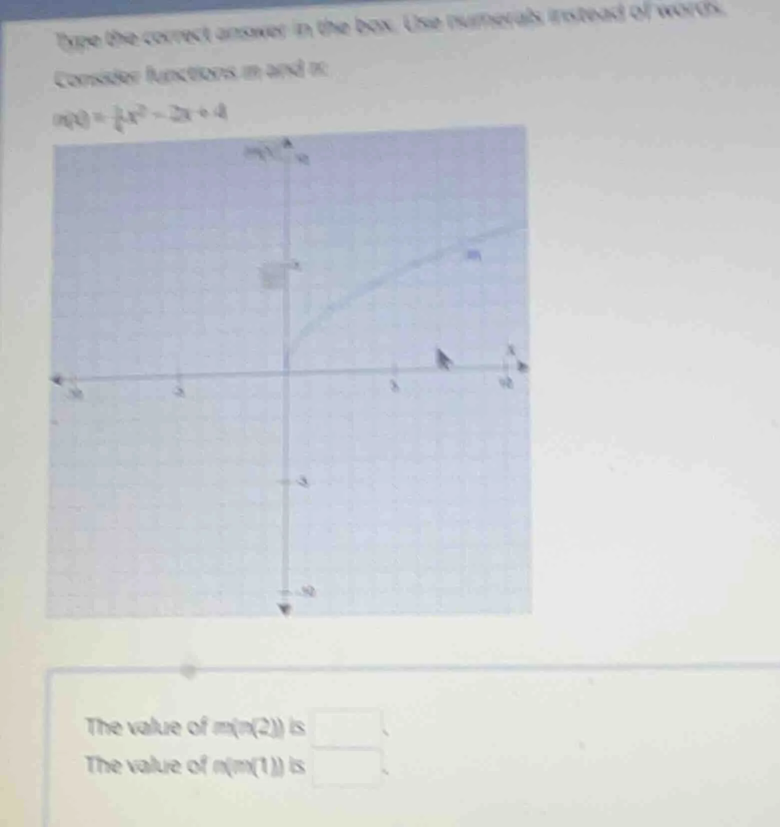 type the correct answer in the box. use numerals instead of words. cons…