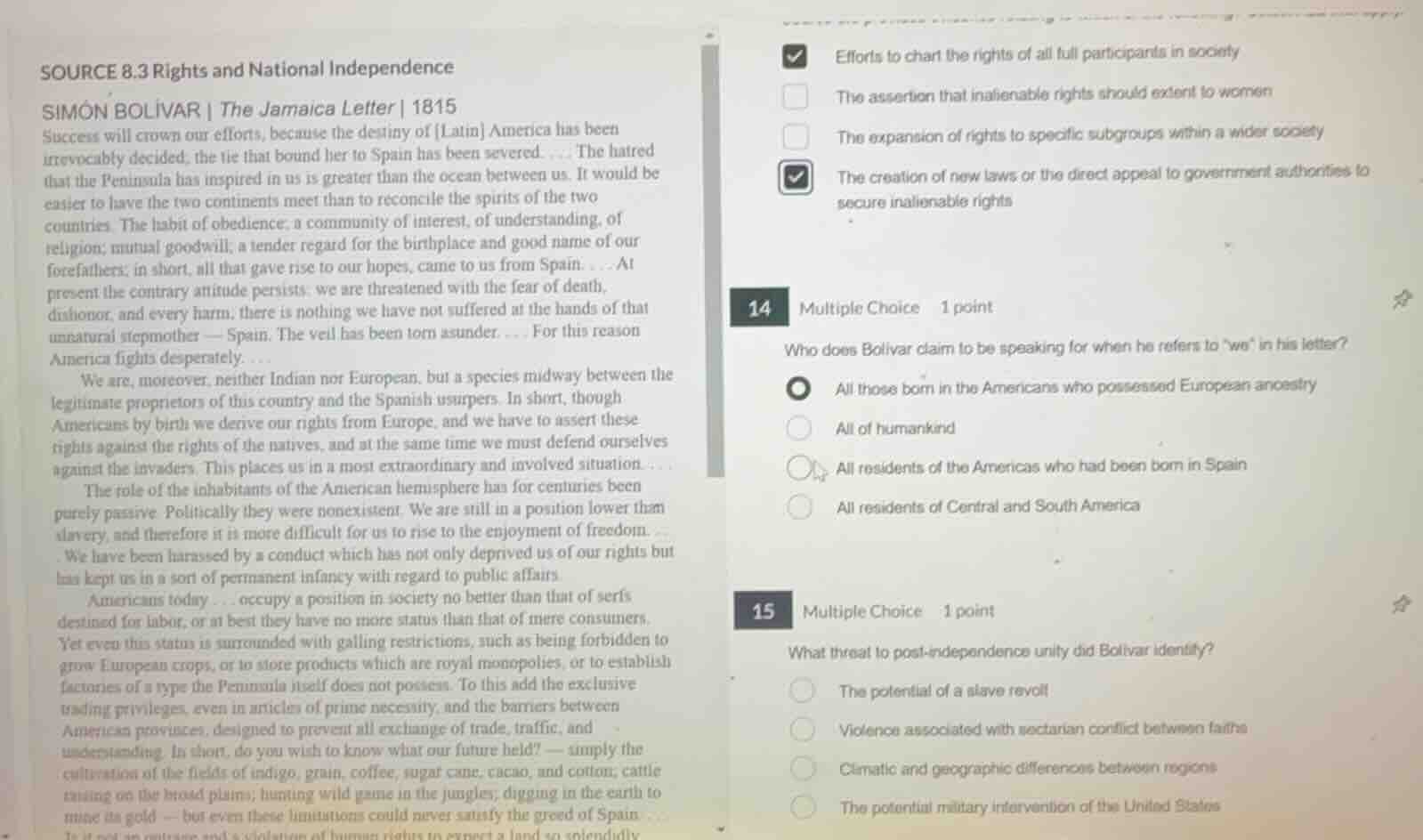 source 8.3 rights and national independence simón bolívar | the jamaica…