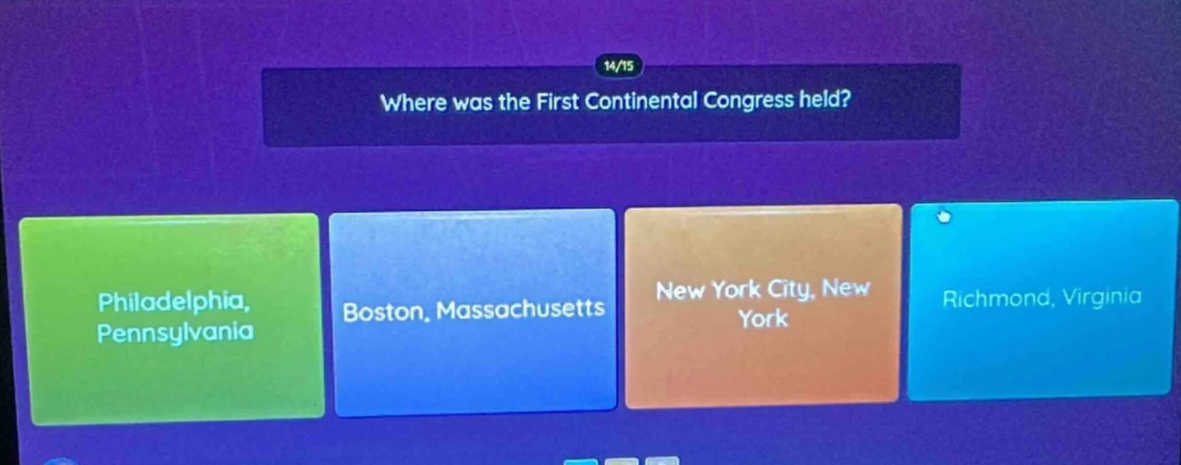 where was the first continental congress held? philadelphia, pennsylvan…