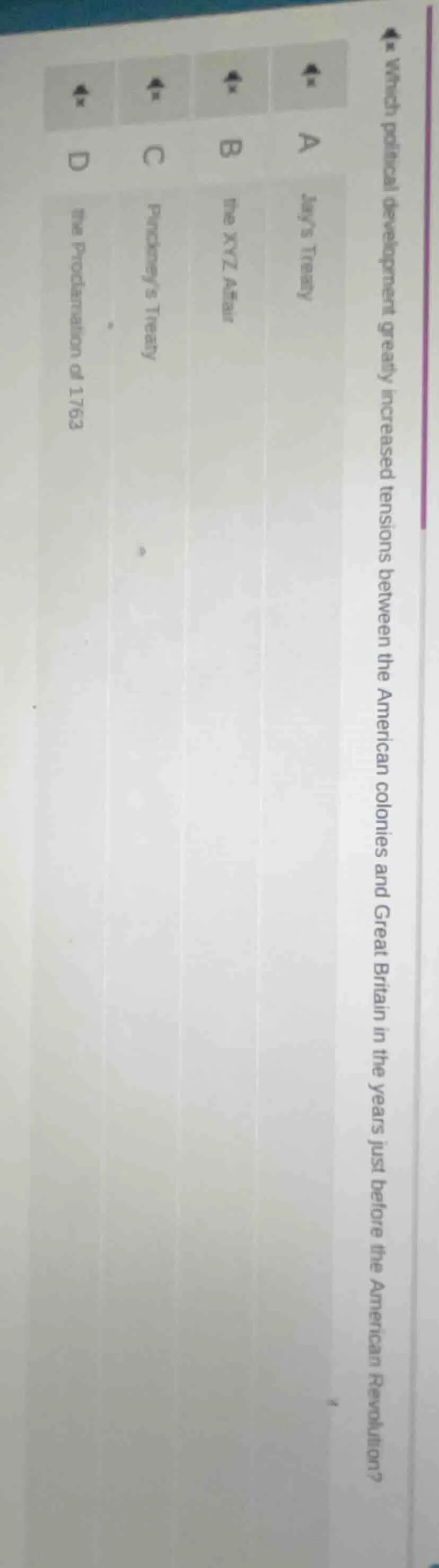 which political development greatly increased tensions between the amer…