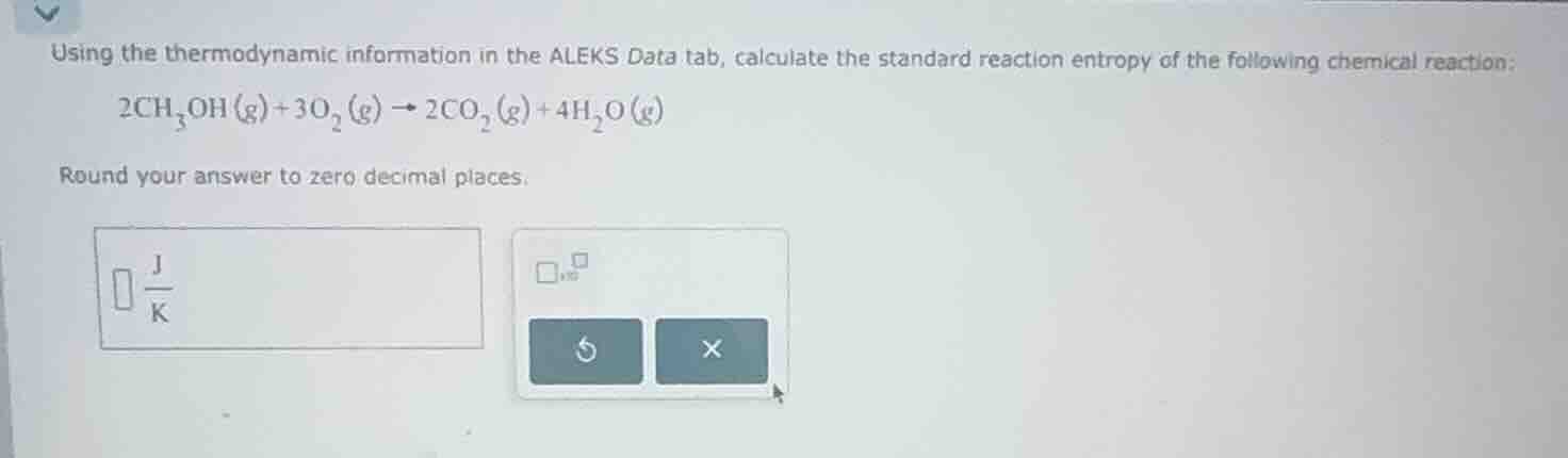 using the thermodynamic information in the aleks data tab, calculate th…