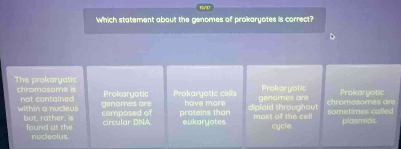 which statement about the genomes of prokaryotes is correct? the prokar…