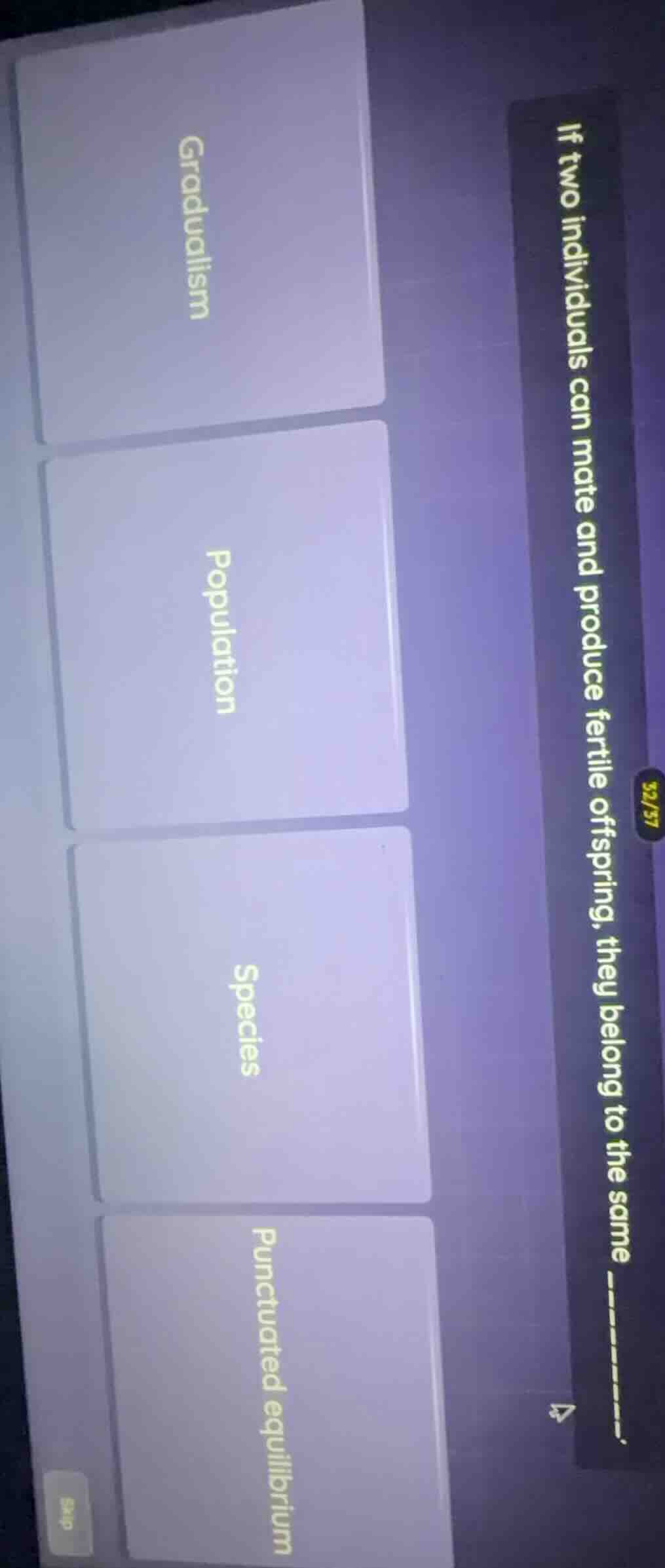 if two individuals can mate and produce fertile offspring, they belong …