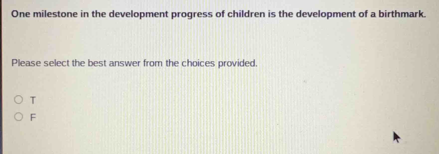 one milestone in the development progress of children is the developmen…