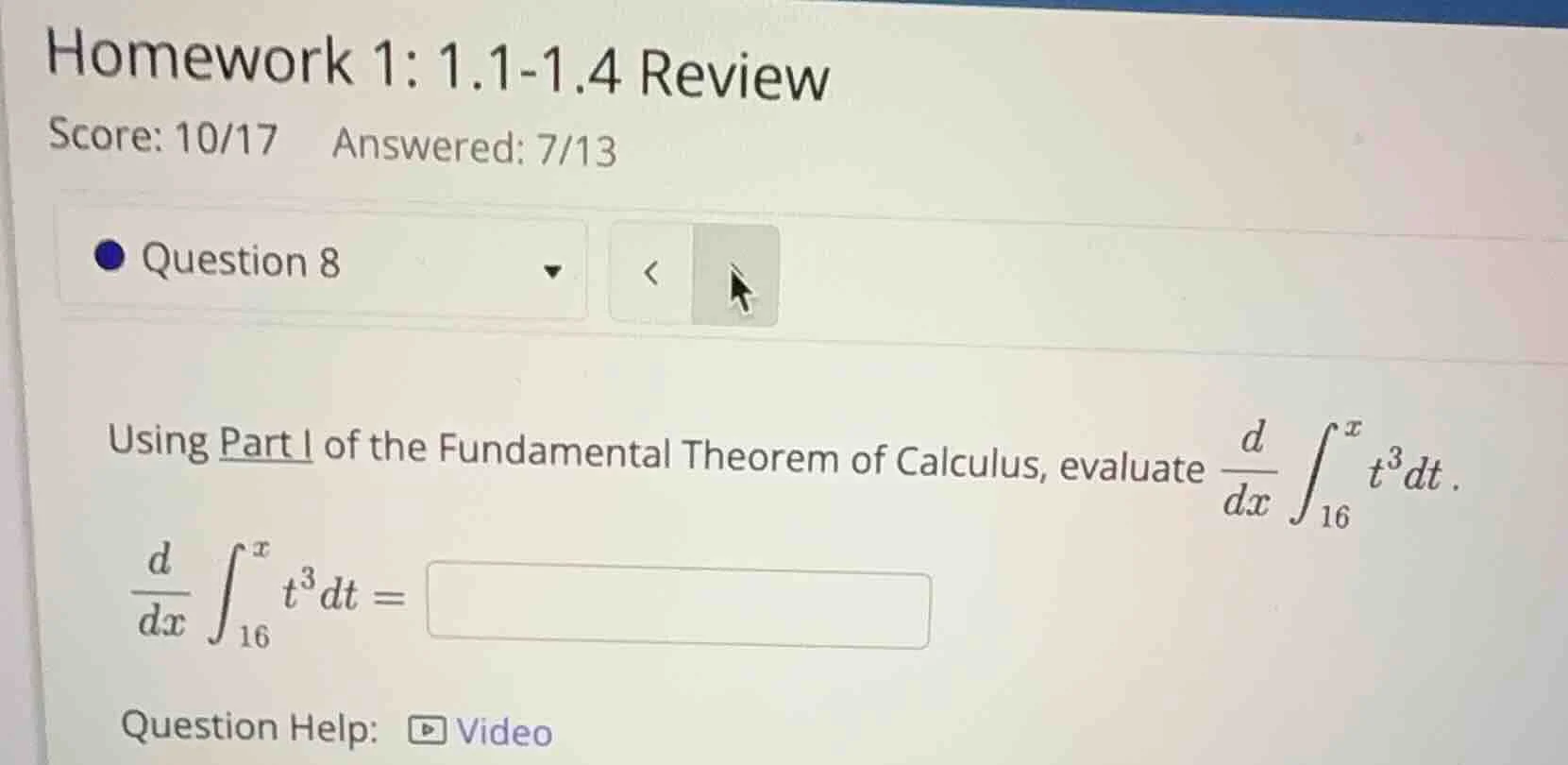 homework 1: 1.1-1.4 review score: 10/17 answered: 7/13 question 8 using…