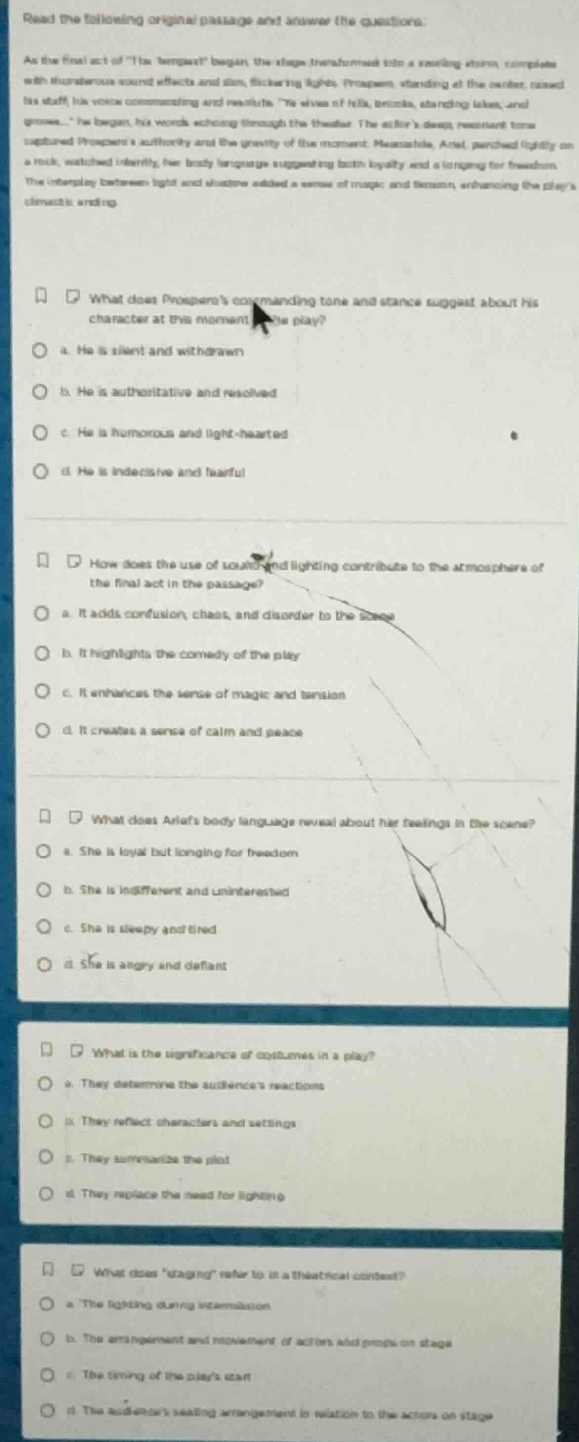 read the following original passage and answer the questions. as the fi…