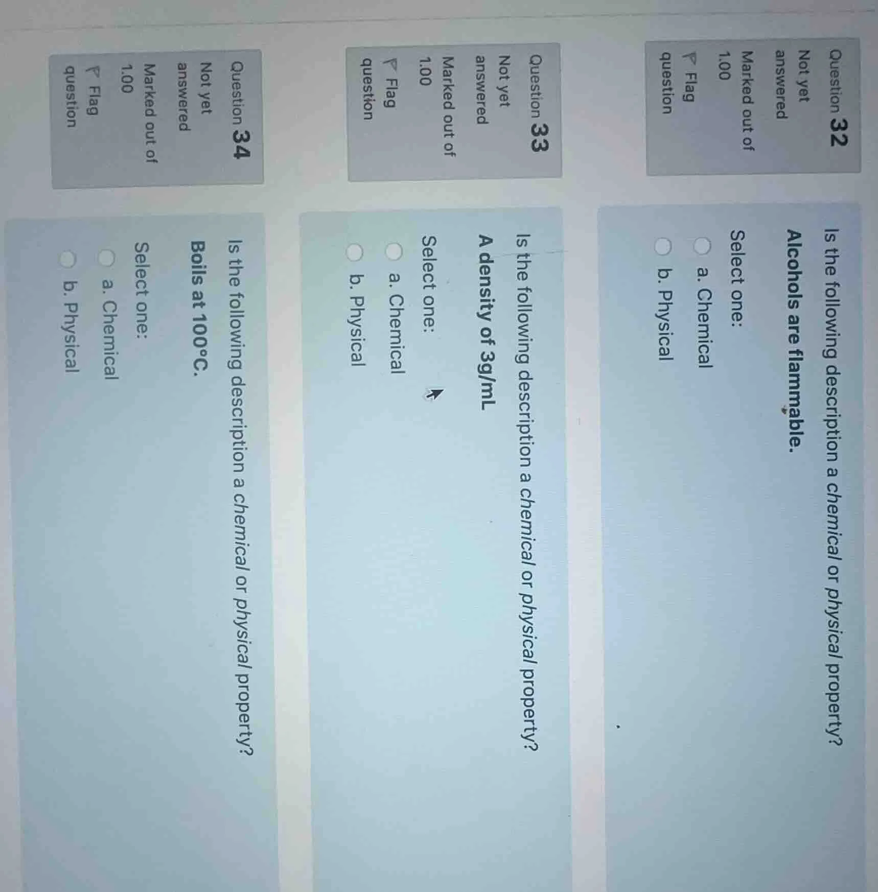 question 32 not yet answered marked out of 1.00 flag question is the fo…
