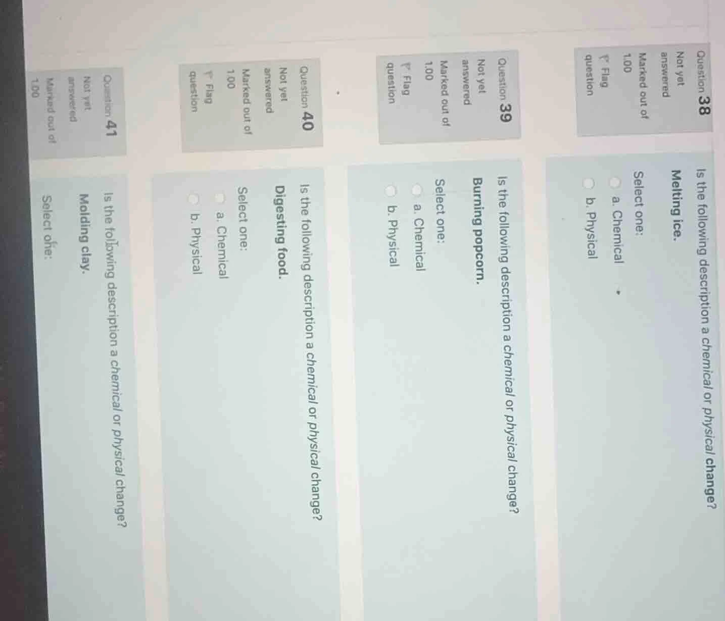 question 38 not yet answered marked out of 1.00 flag question is the fo…