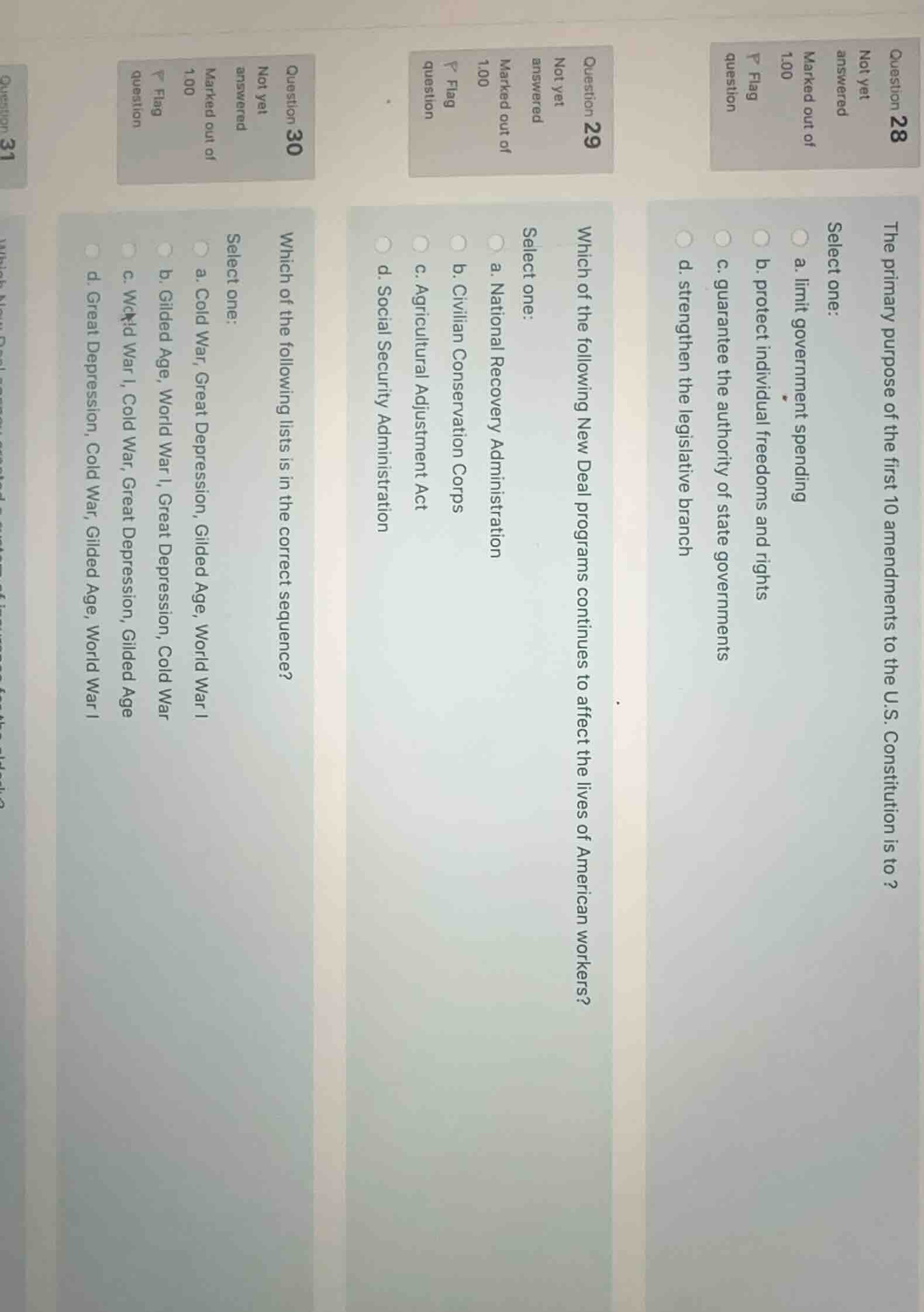 question 28 not yet answered marked out of 1.00 p flag question the pri…