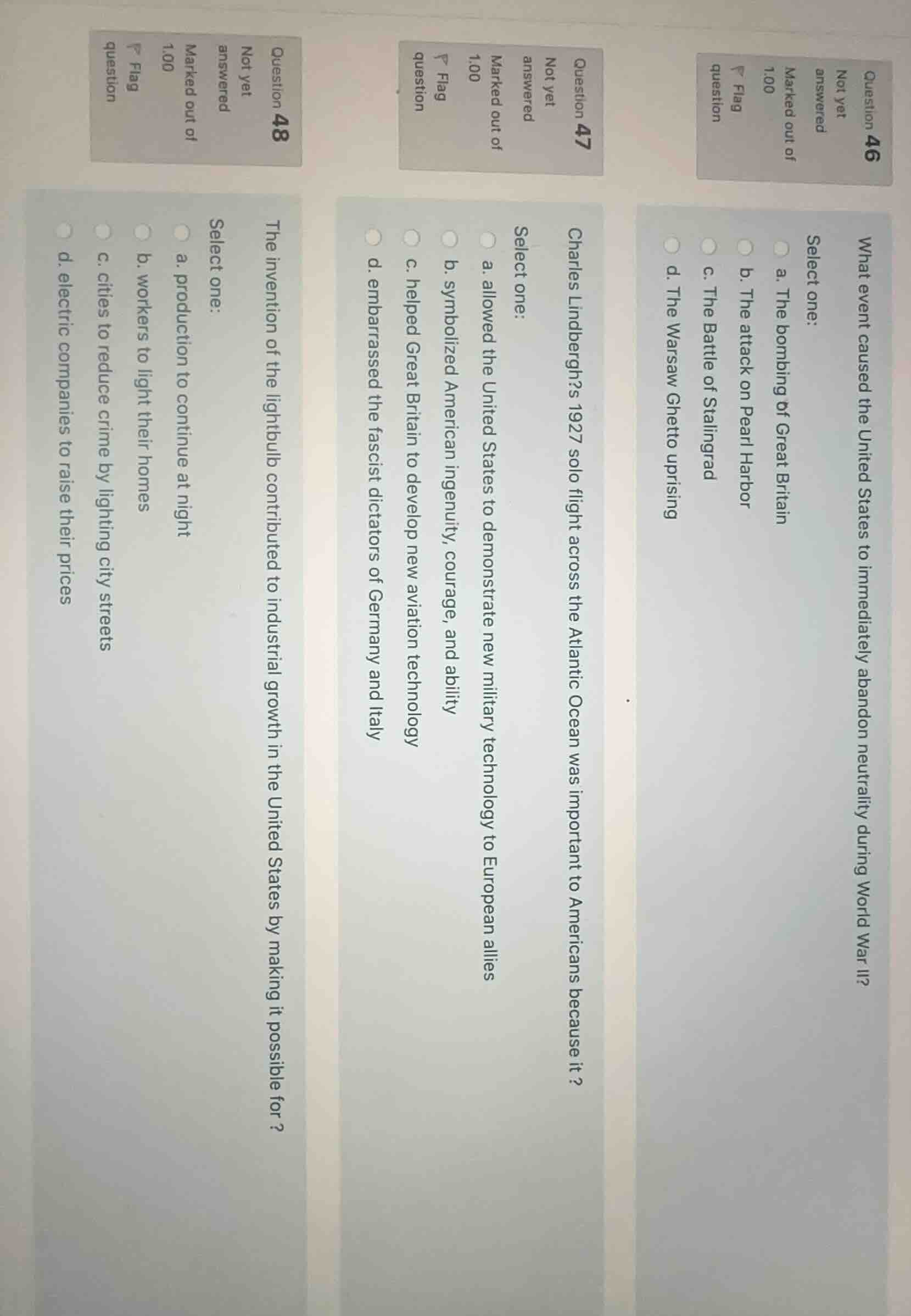 question 46 not yet answered marked out of 1.00 flag question what even…