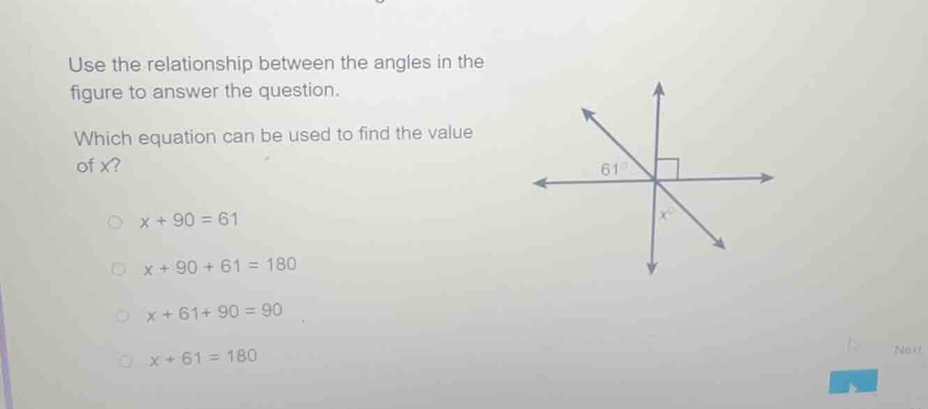use the relationship between the angles in the figure to answer the que…