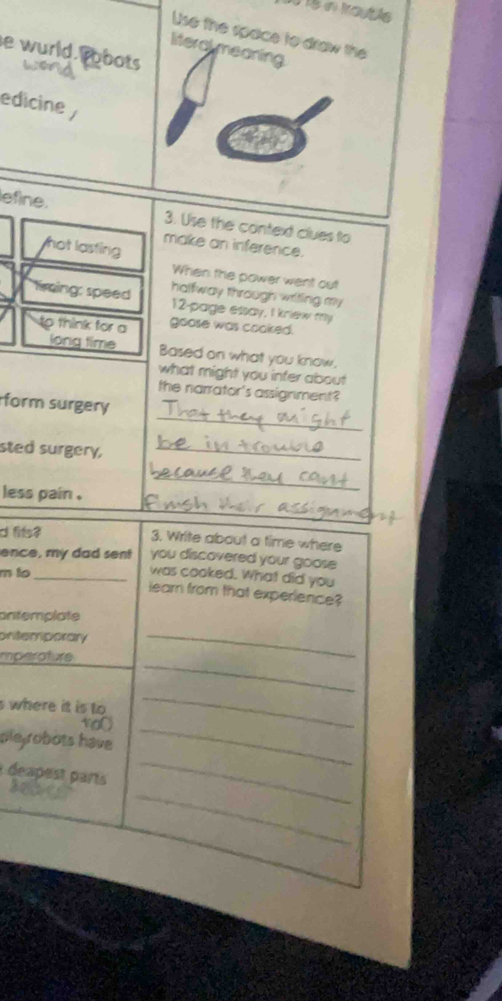 use the space to draw the literal meaning. 3. use the context clues to …